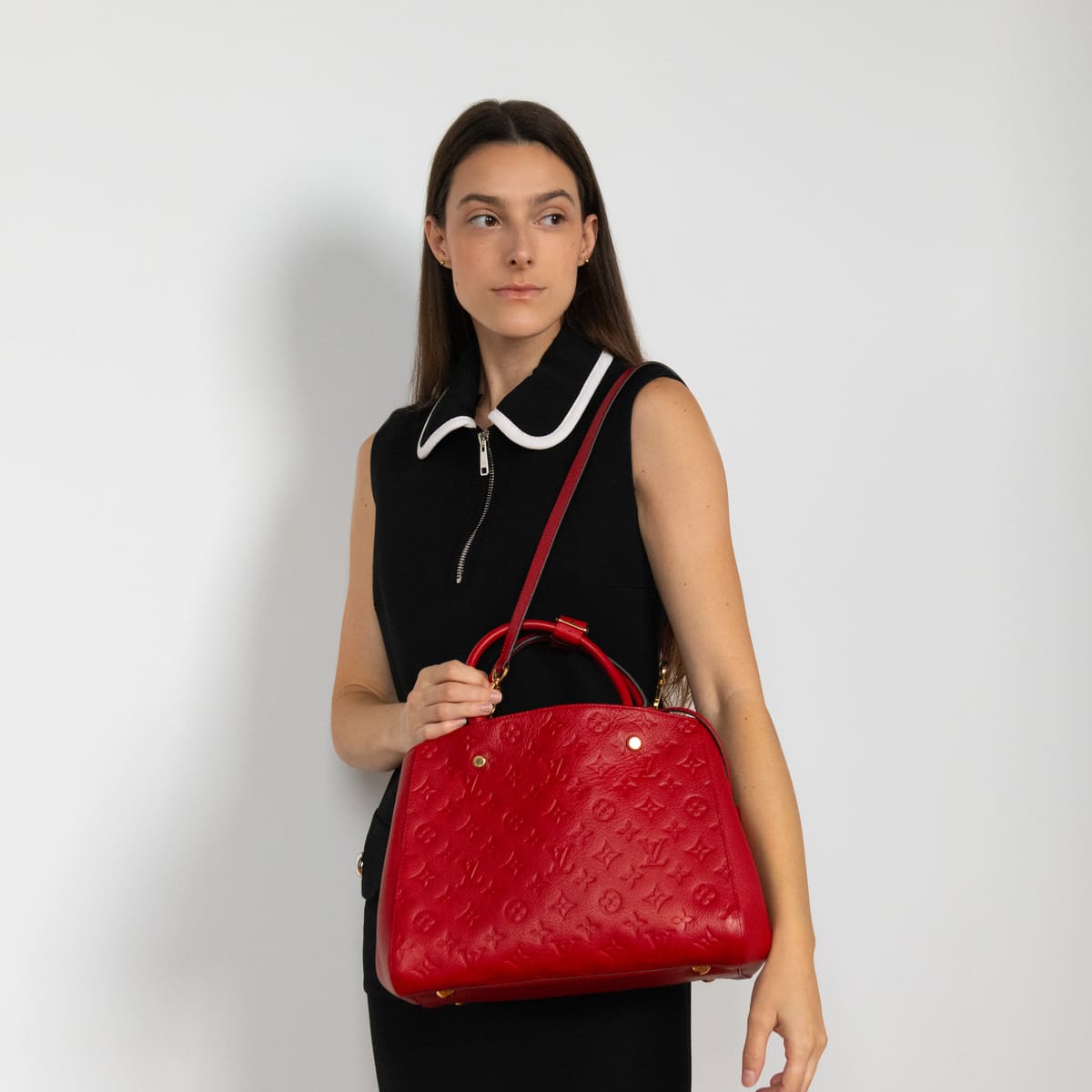 Louis Vuitton Cherry Monogram Empreinte Montaigne MM