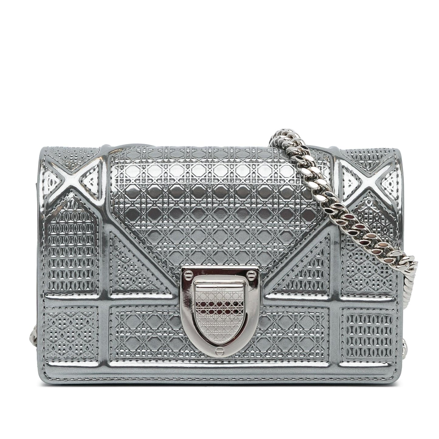 Luxury DiorBaby Patent Microcannage Diorama Crossbody Bag (SHG-WePVtH)