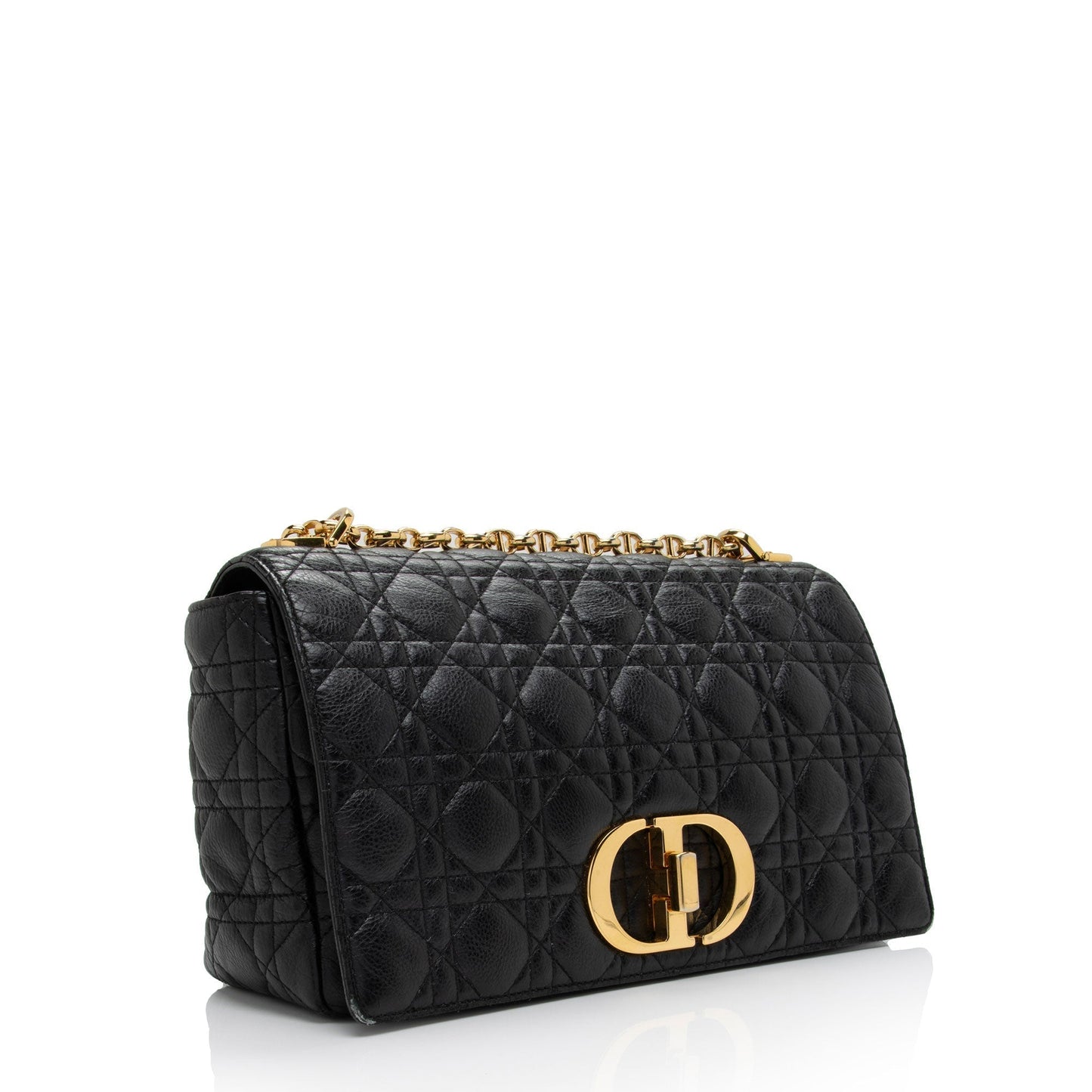 Luxury DiorCannage Calfskin Caro Large Shoulder Bag (SHF-NckJ9e)