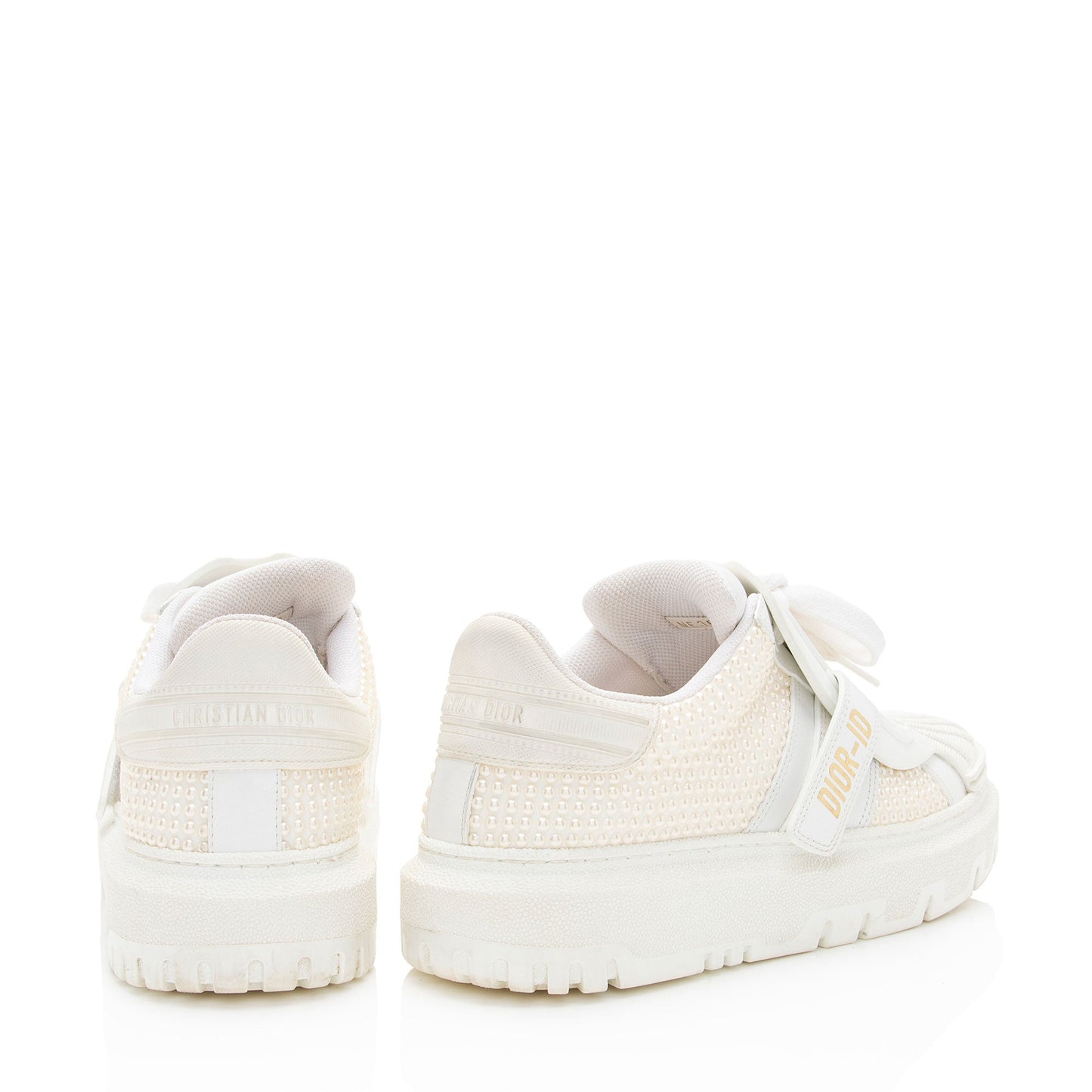 Luxury DiorCalfskin Pearl Dior-ID Platform Sneakers - Size 6 / 36 (SHF-SaXXOc)