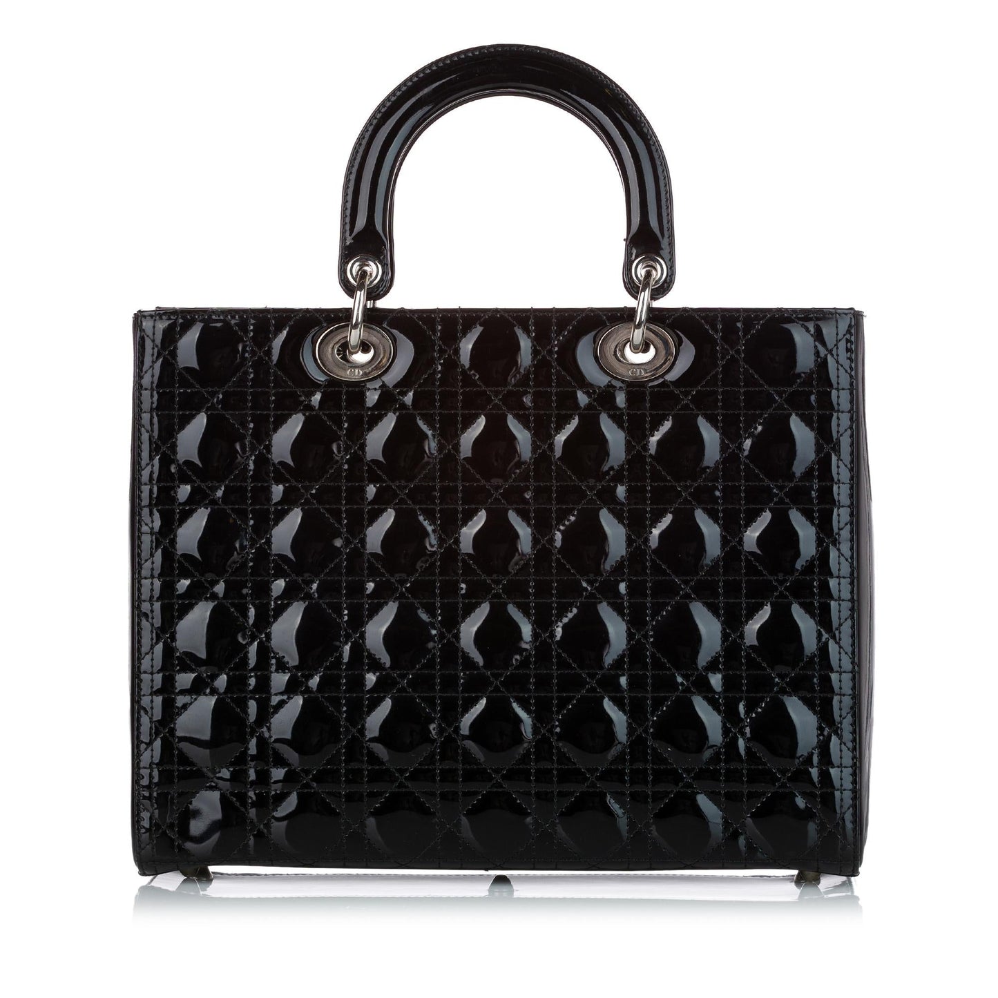 Luxury DiorCannage Lady Luxury DiorPatent Leather Satchel (SHG-27939)