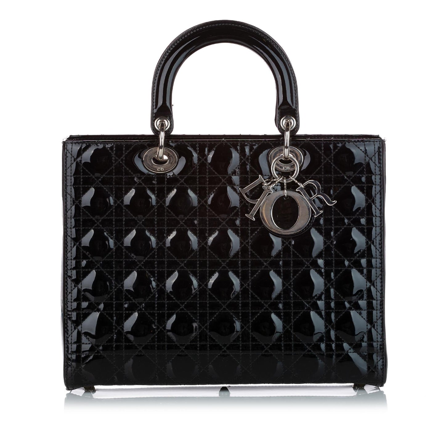 Luxury DiorCannage Lady Luxury DiorPatent Leather Satchel (SHG-27939)