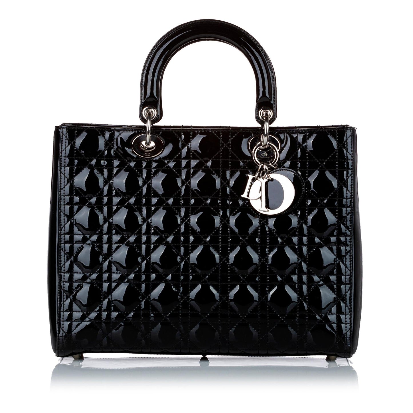 Luxury DiorCannage Lady Luxury DiorPatent Leather Satchel (SHG-29201)