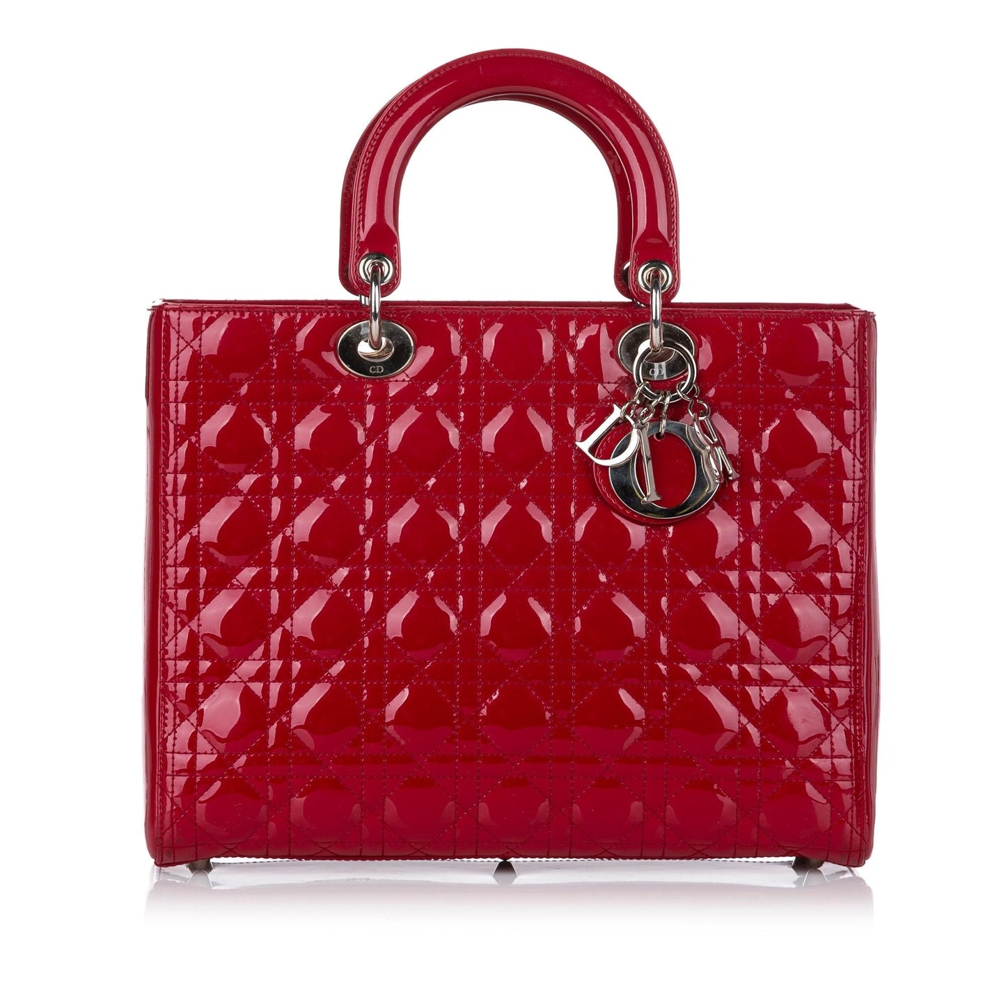 Luxury DiorCannage Lady Luxury DiorPatent Leather Satchel (SHG-30092)