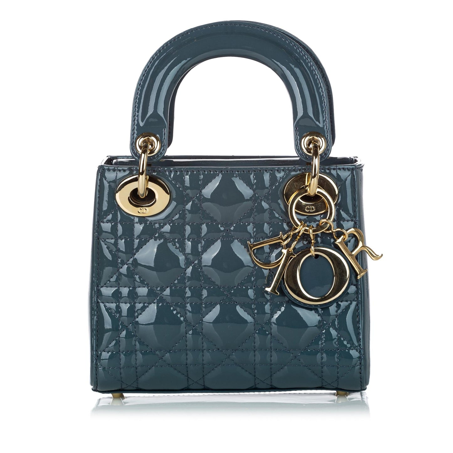 Luxury DiorCannage Lady Luxury DiorPatent Leather Satchel (SHG-30911)