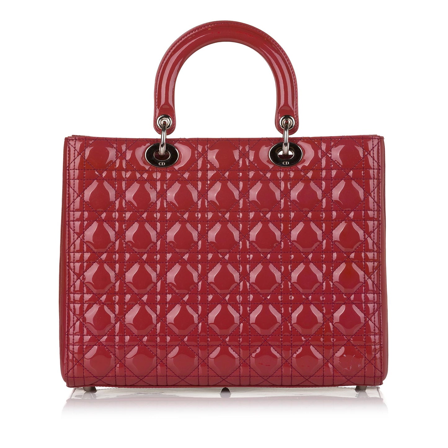 Luxury DiorCannage Lady Luxury DiorPatent Leather Satchel (SHG-34555)