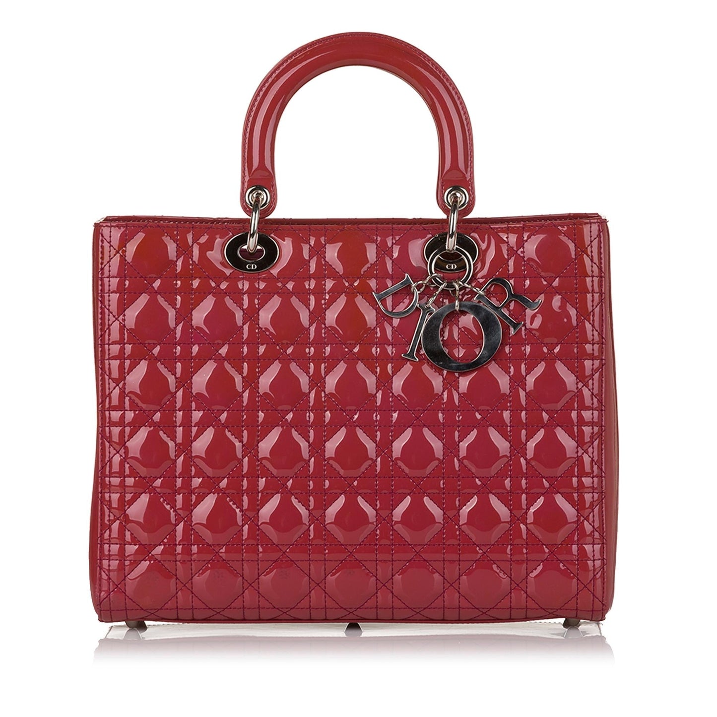 Luxury DiorCannage Lady Luxury DiorPatent Leather Satchel (SHG-34555)