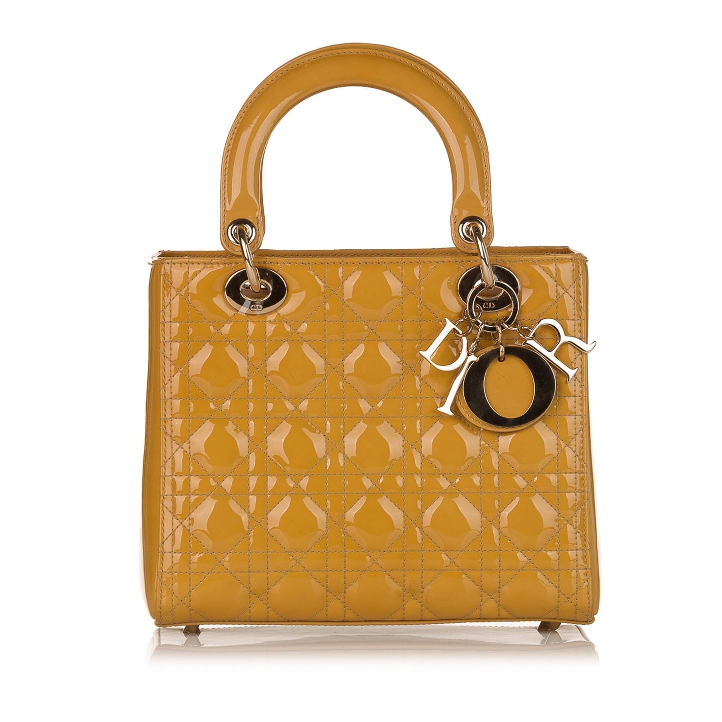 Luxury DiorCannage Lady Luxury DiorPatent Leather Satchel (SHG-34556)