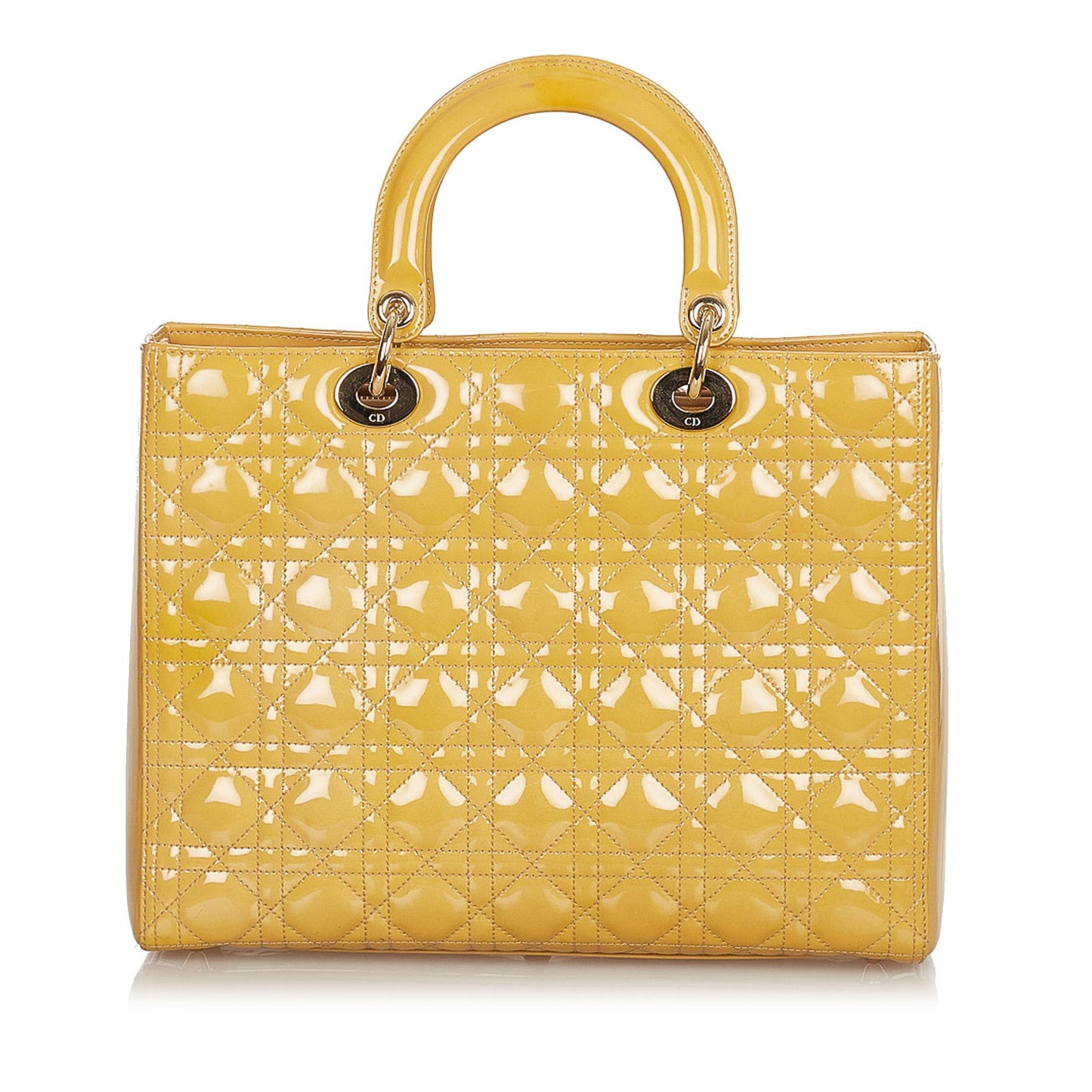 Luxury DiorCannage Lady Luxury DiorPatent Leather Tote (SHG-25997)