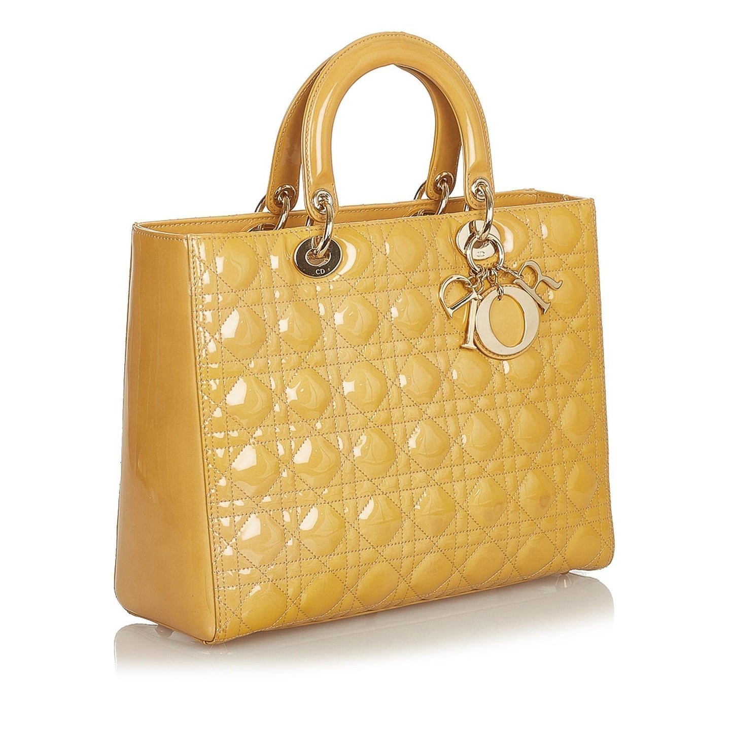 Luxury DiorCannage Lady Luxury DiorPatent Leather Tote (SHG-25997)