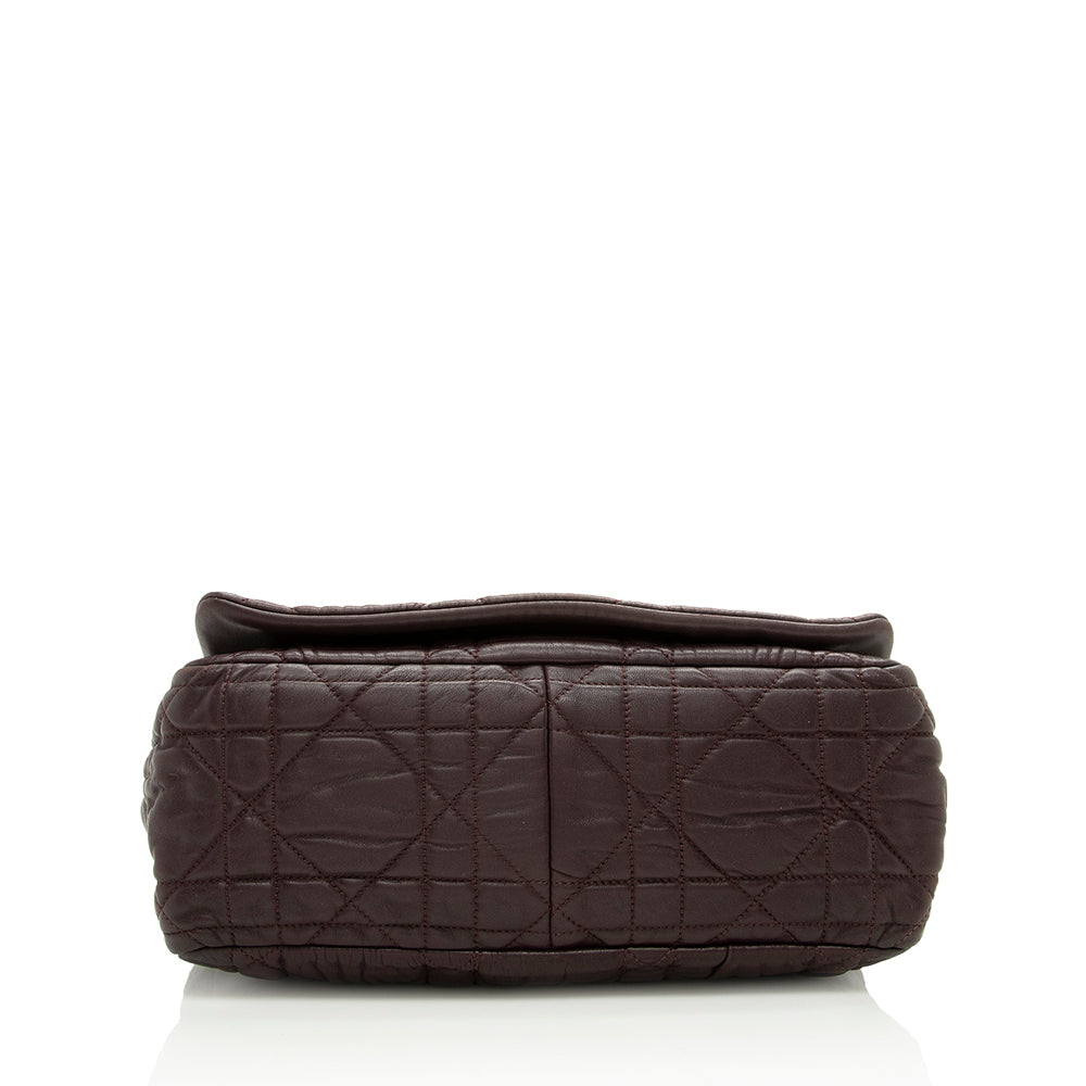Luxury DiorLambskin Large Flap Shoulder Bag (SHF-17526)