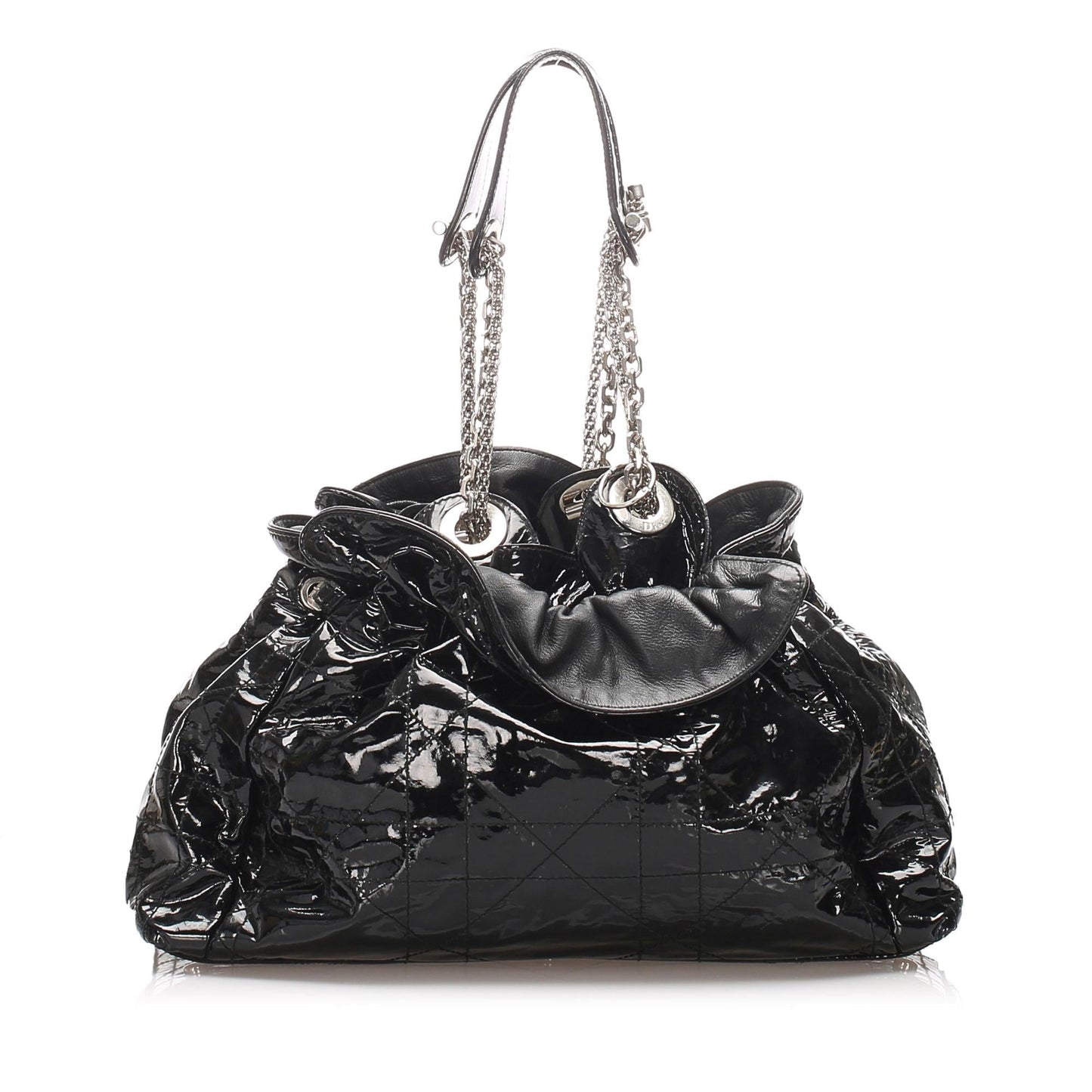 Luxury DiorCannage Patent Leather Le Trente Shoulder Bag (SHG-13098)