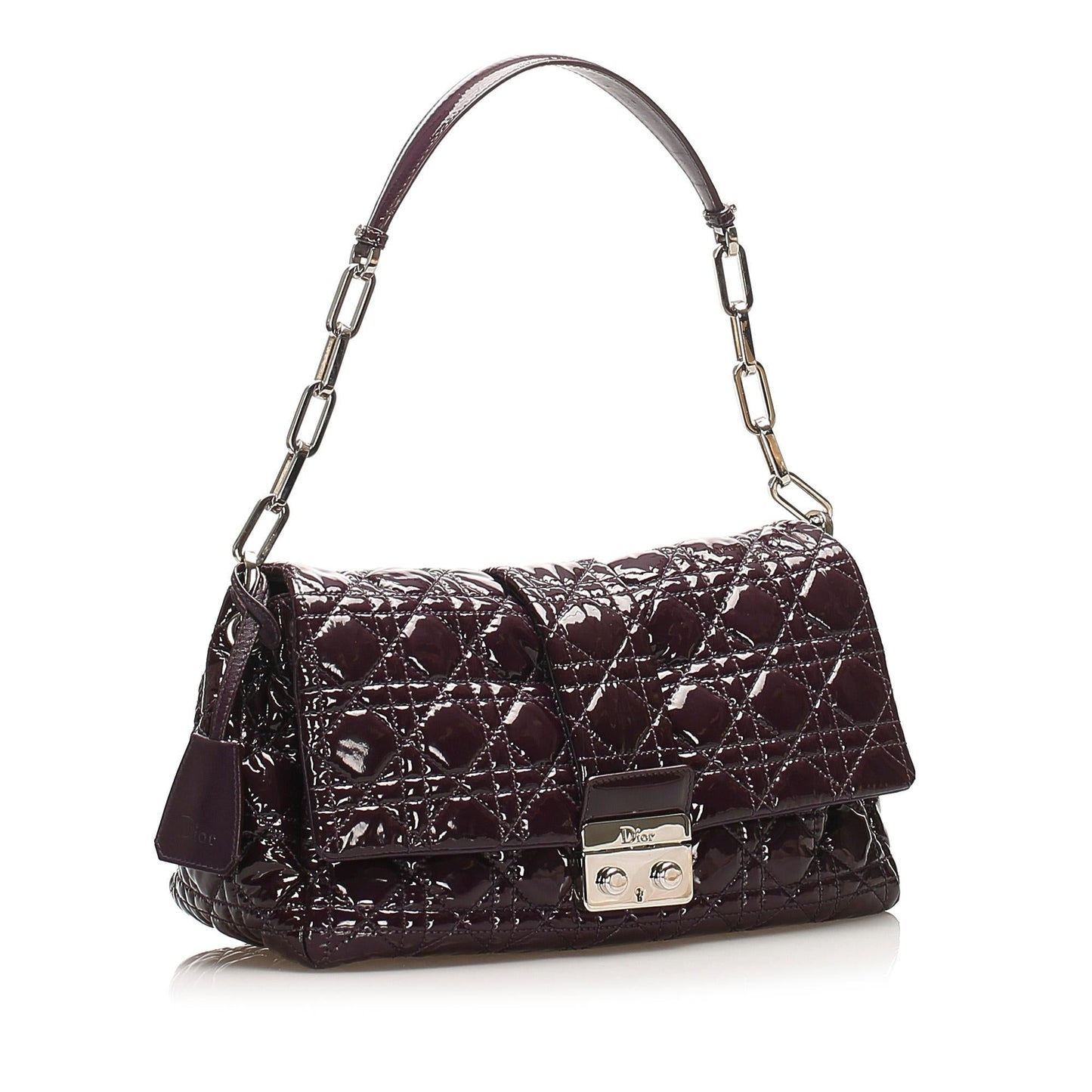 Luxury DiorCannage Miss Luxury DiorPatent Leather Flap Bag (SHG-12889)