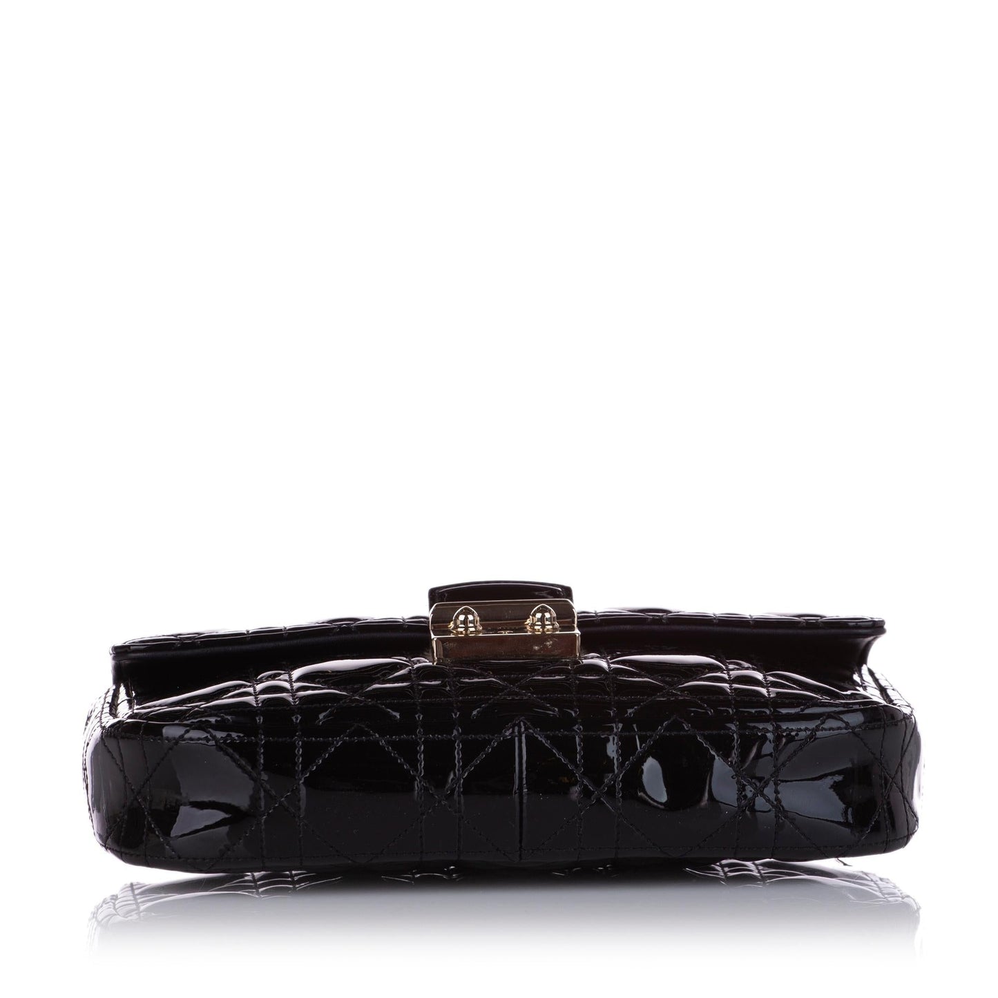 Luxury DiorCannage Miss Luxury DiorPromenade Patent Leather Crossbody Bag (SHG-28451)