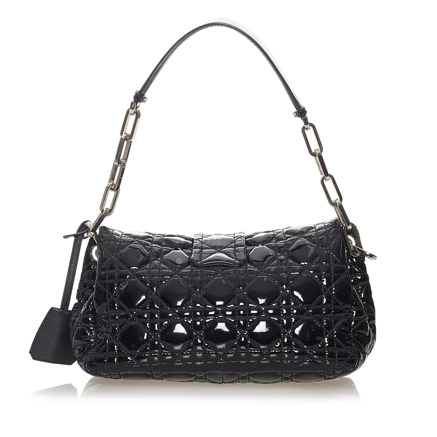 Luxury DiorCannage New Lock Patent Leather Flap Bag (SHG-28168)