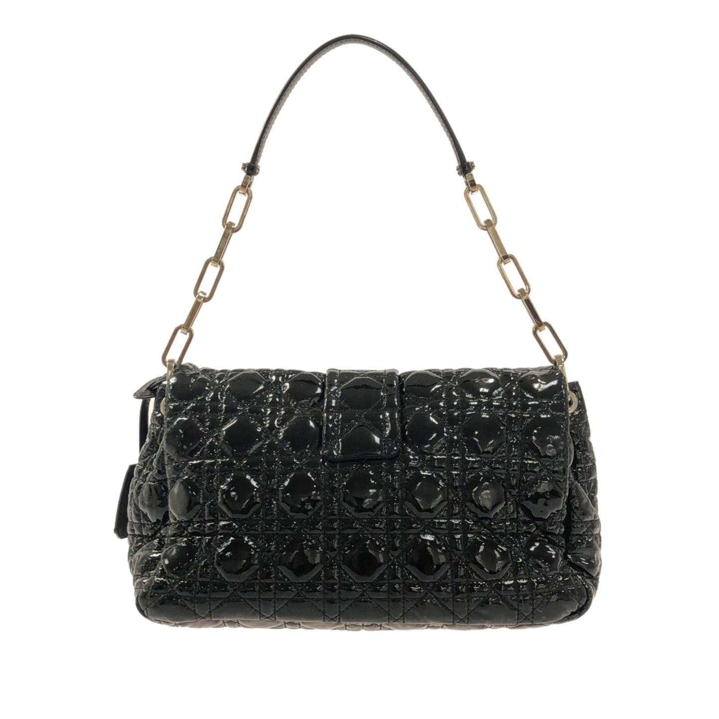Luxury DiorCannage New Lock Patent Leather Flap Bag (SHG-X1xDnR)
