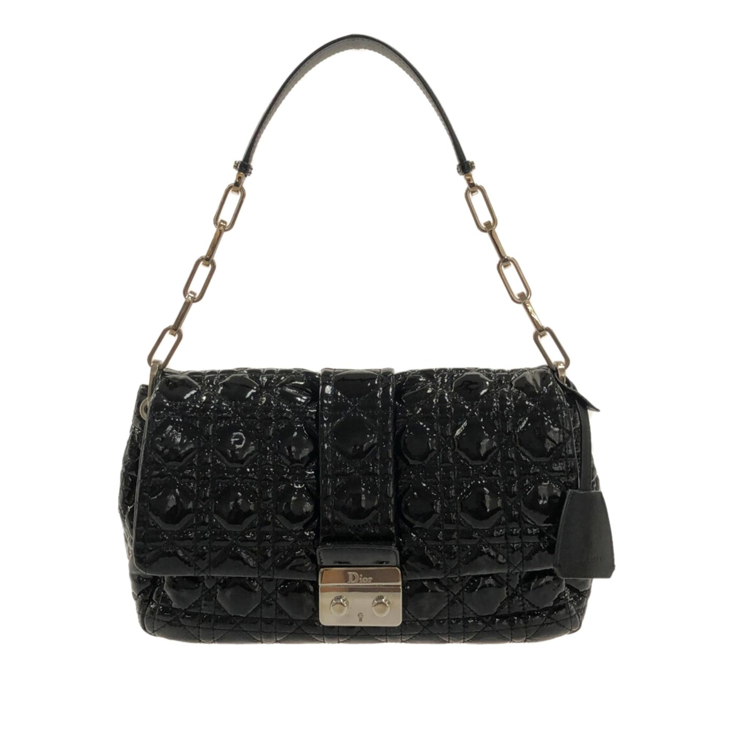 Luxury DiorCannage New Lock Patent Leather Flap Bag (SHG-X1xDnR)