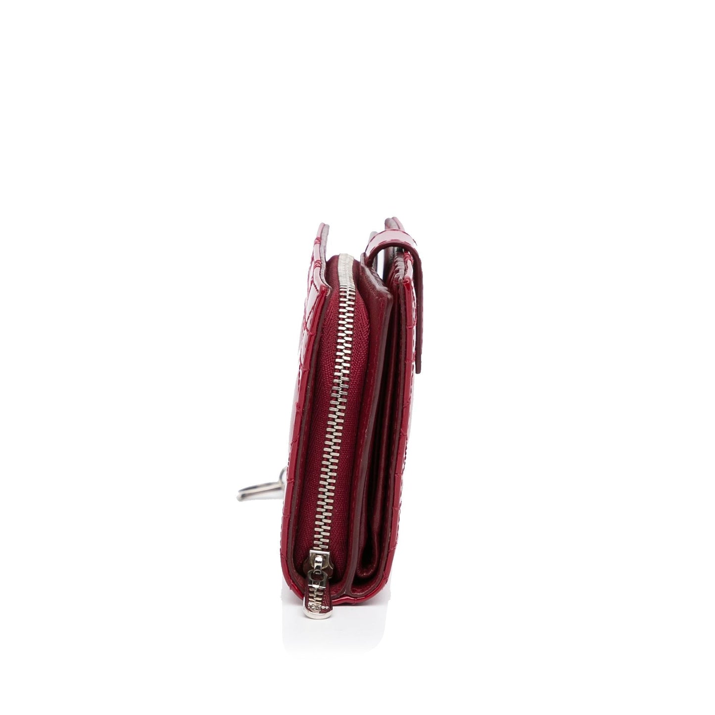 Luxury DiorCannage Patent Compact Wallet (SHG-ibNX9w)