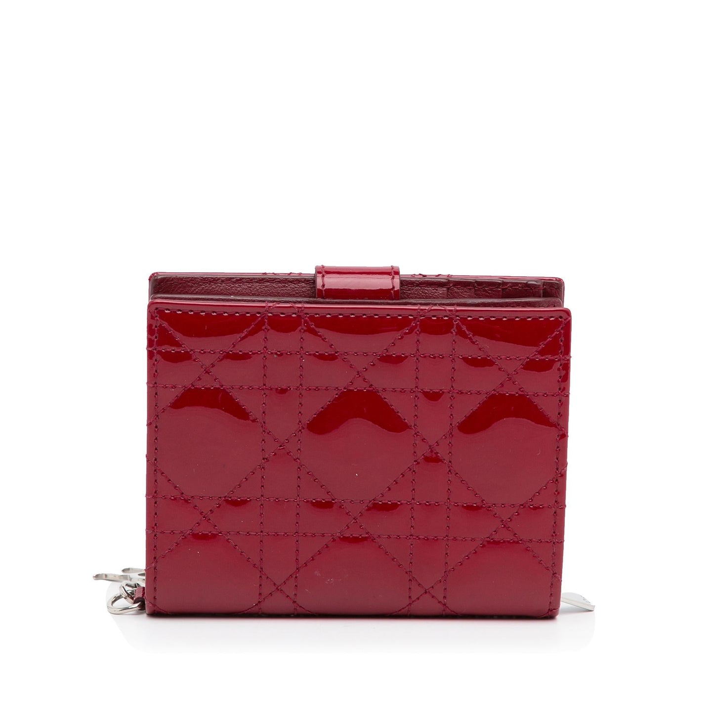 Luxury DiorCannage Patent Compact Wallet (SHG-ibNX9w)