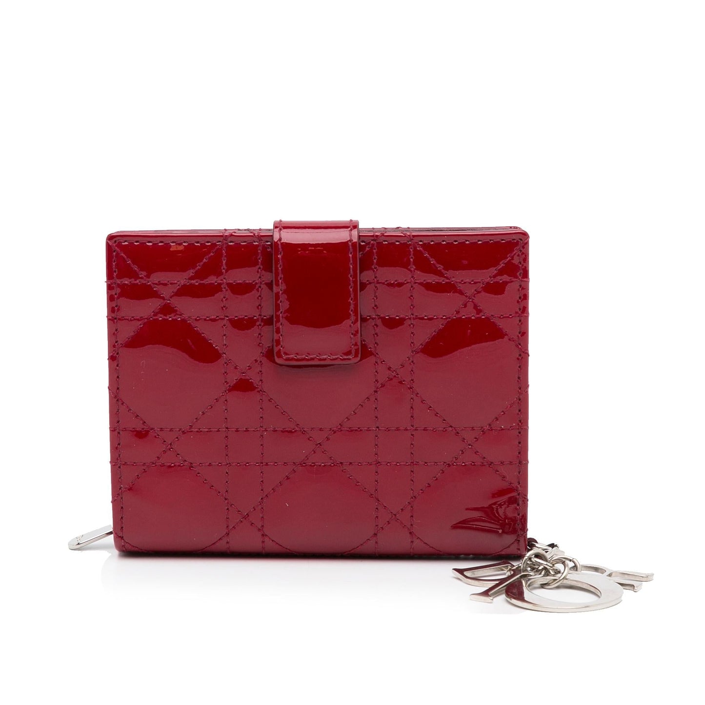 Luxury DiorCannage Patent Compact Wallet (SHG-ibNX9w)