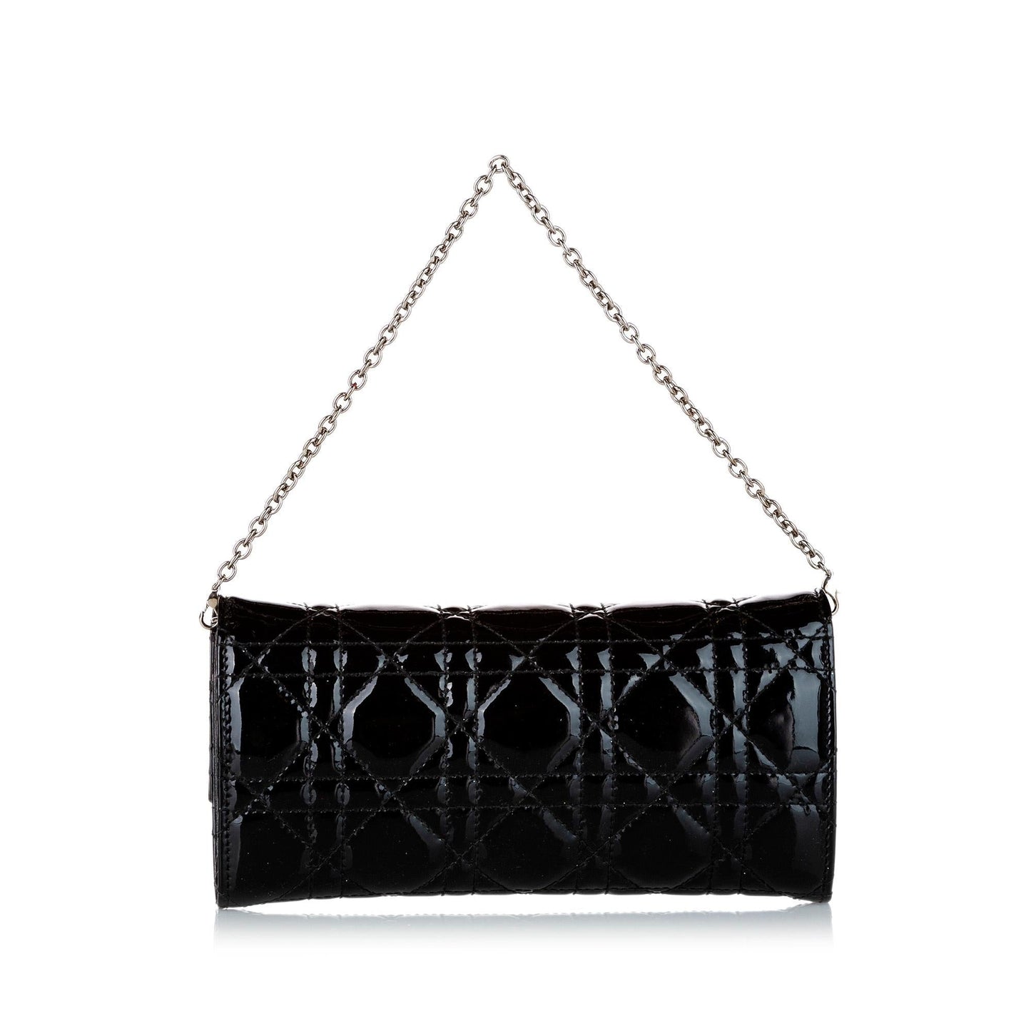 Luxury DiorCannage Patent Leather Chain Flap (SHG-21783)