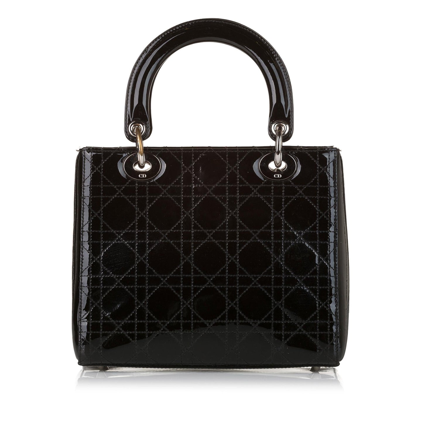 Luxury DiorCannage Stitch Lady Luxury DiorPatent Leather Handbag (SHG-a9Bh5T)