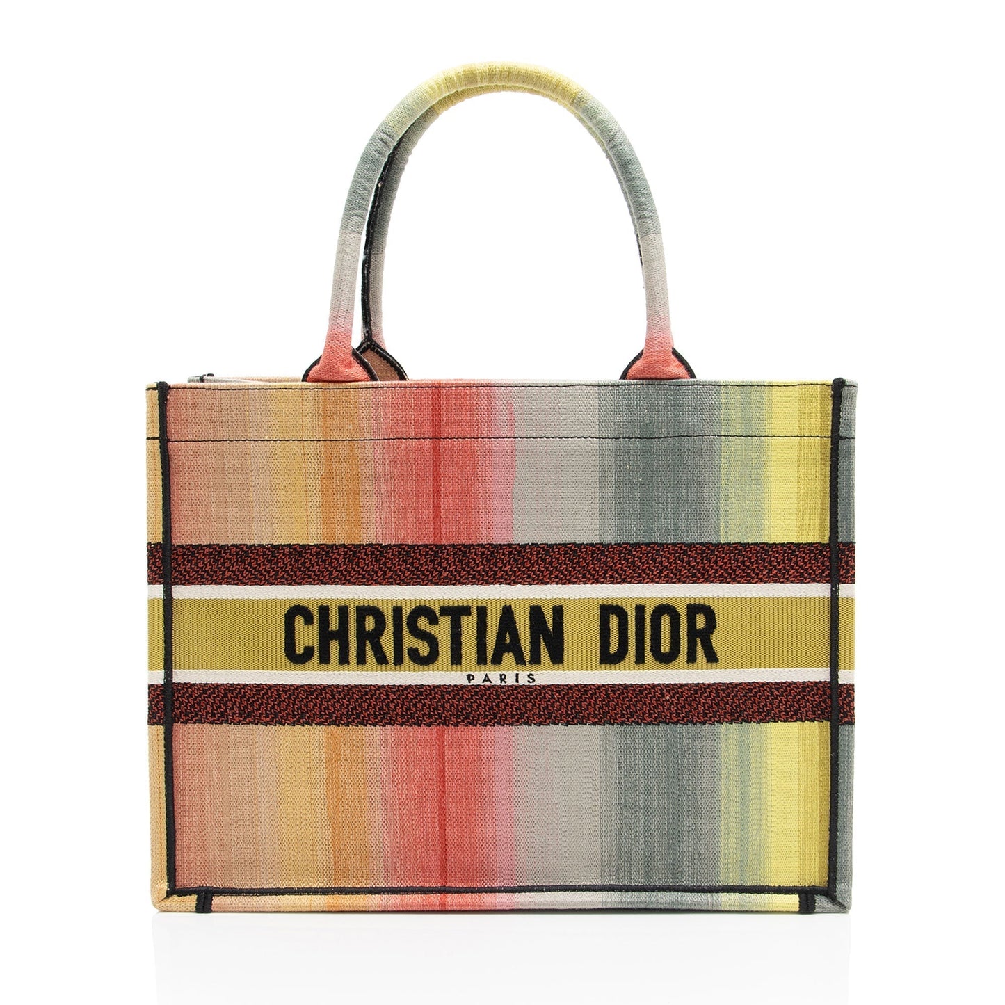 Luxury DiorCanvas Dioraura Small Book Tote (SHF-Y8CaHB)