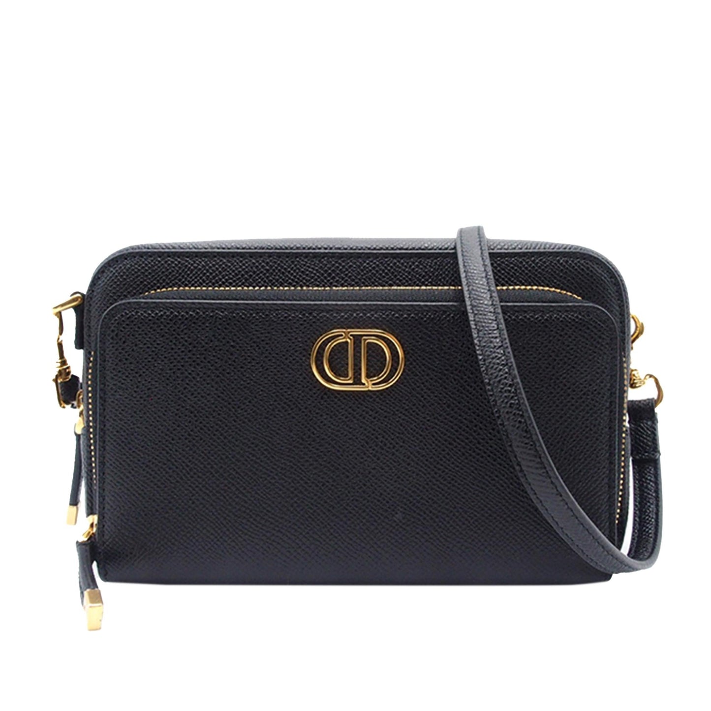 Luxury DiorGrained Calfskin Caro Double Pouch (SHG-0YhdsA)