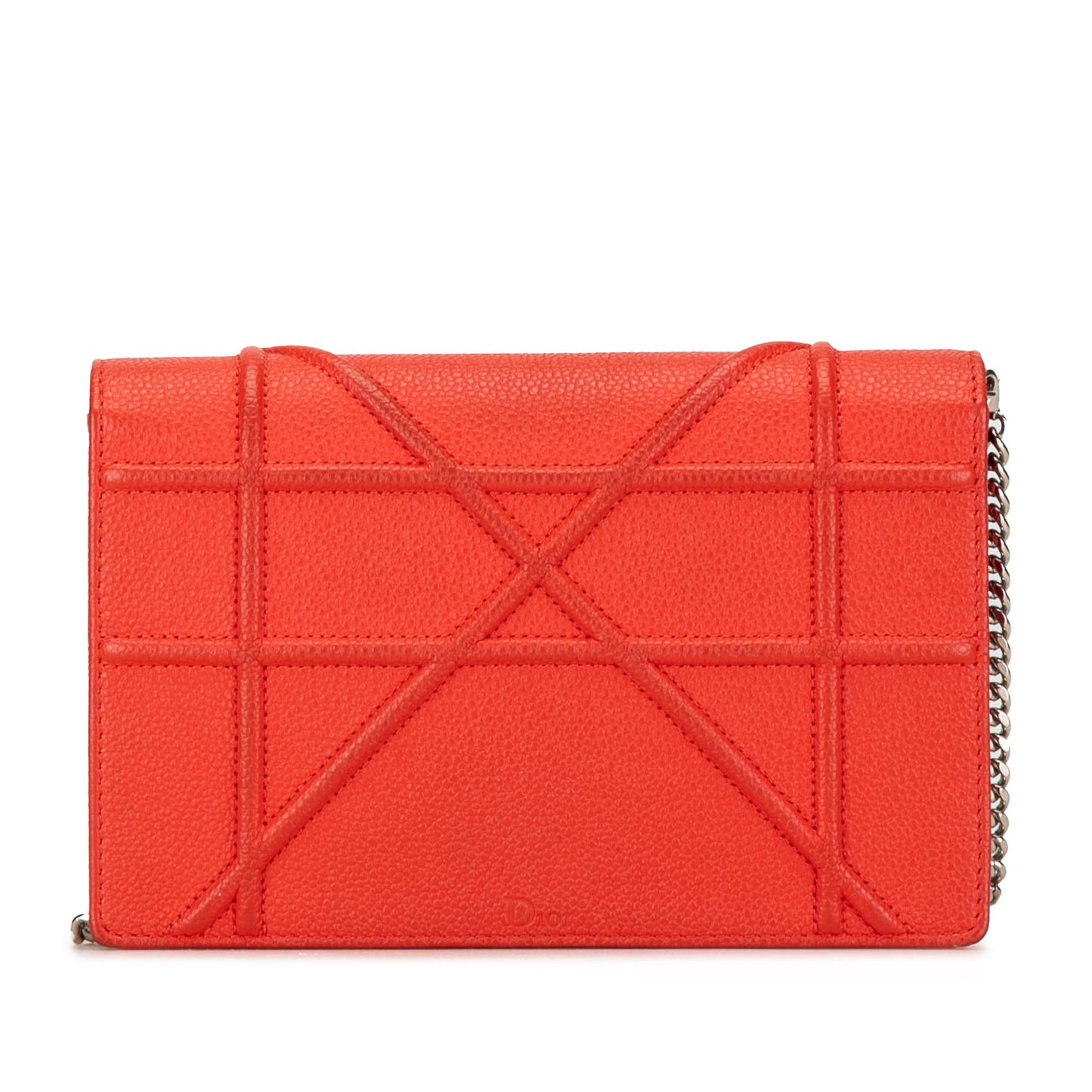 Luxury DiorGrained Calfskin Diorama Wallet on Chain (SHG-R9FwaV)