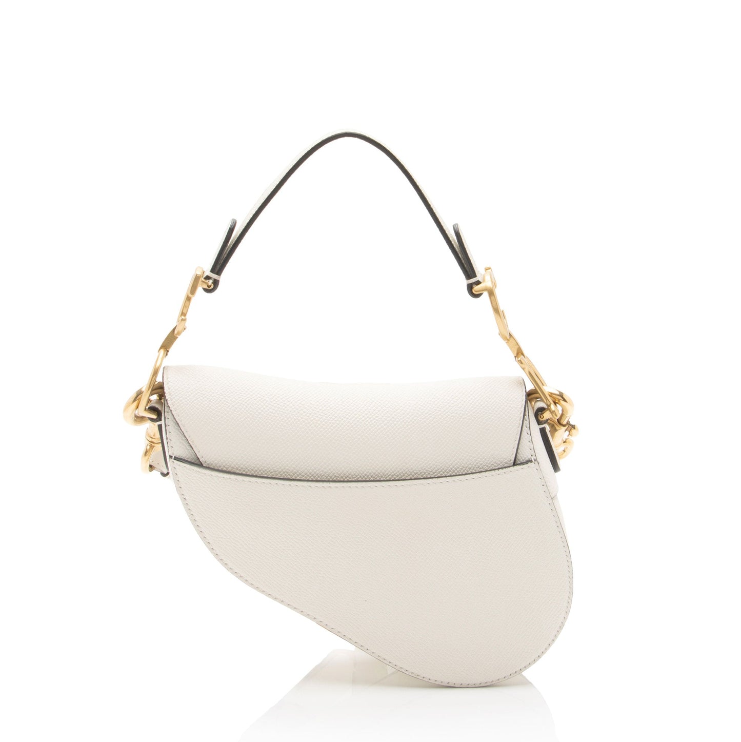 Luxury DiorGrained Calfskin Saddle Dual Strap Crossbody Bag (SHF-d5AAF4)