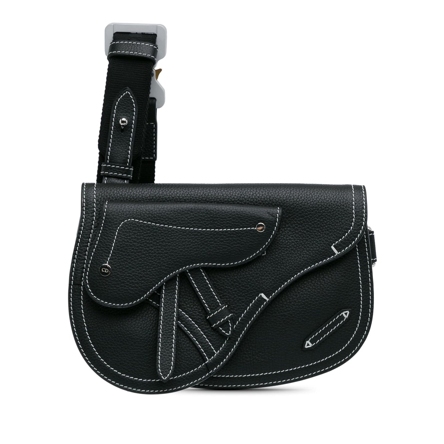 Luxury DiorKaws Grained Calfskin Saddle Pouch (SHG-M72M8X)