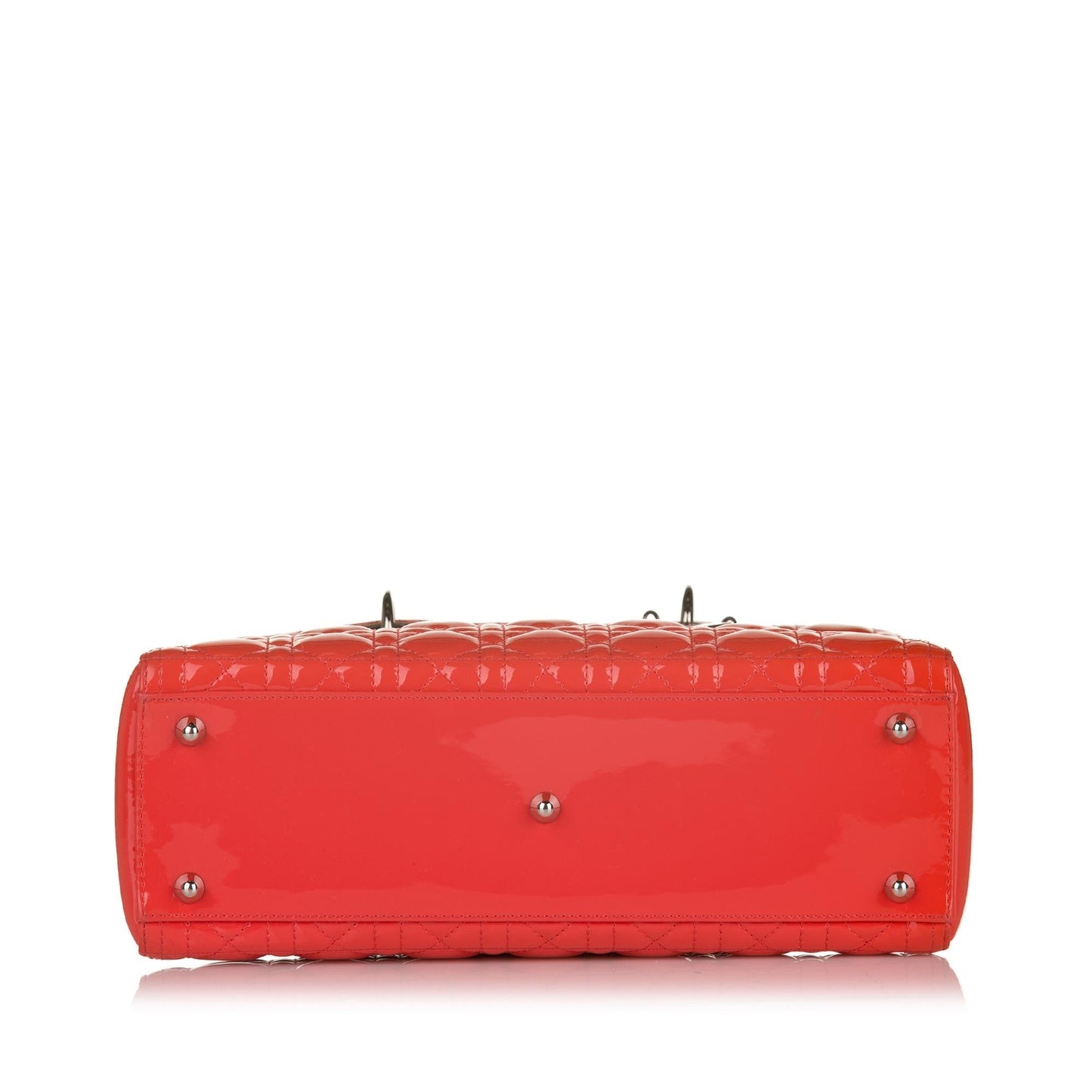 Luxury DiorLarge Cannage Lady Luxury DiorPatent Leather Handbag (SHG-32616)