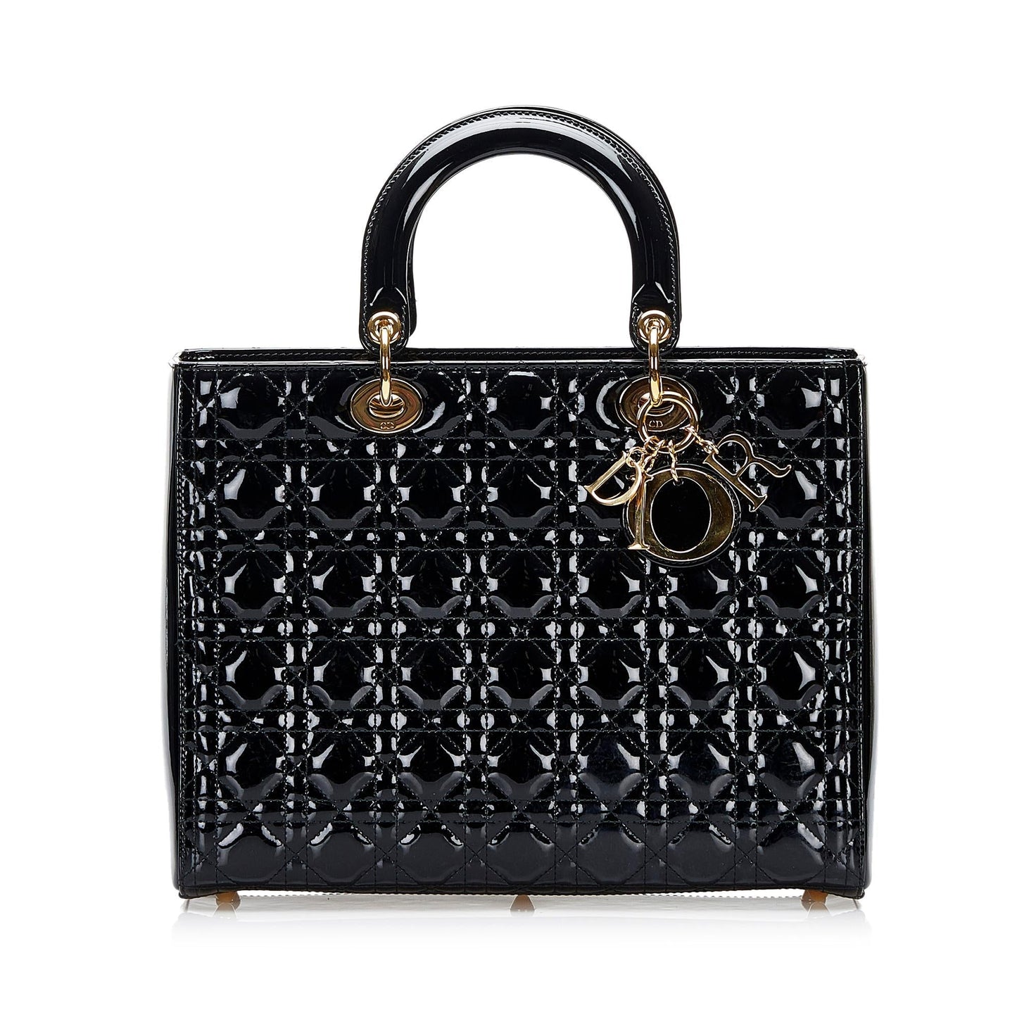 Luxury DiorLarge Cannage Patent Lady Luxury Dior(SHG-9I0WKs)