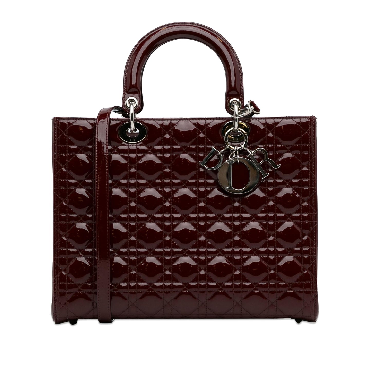 Luxury DiorLarge Cannage Patent Lady Luxury Dior(SHG-P4TbsK)