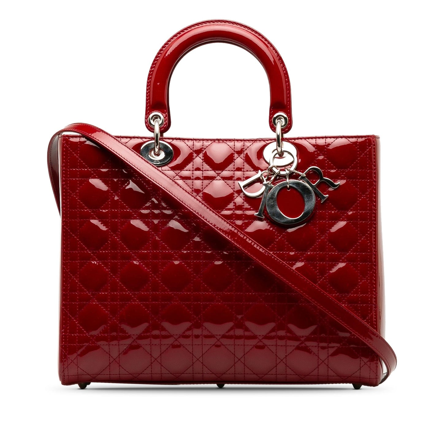 Luxury DiorLarge Cannage Patent Lady Luxury Dior(SHG-ZMJz7k)