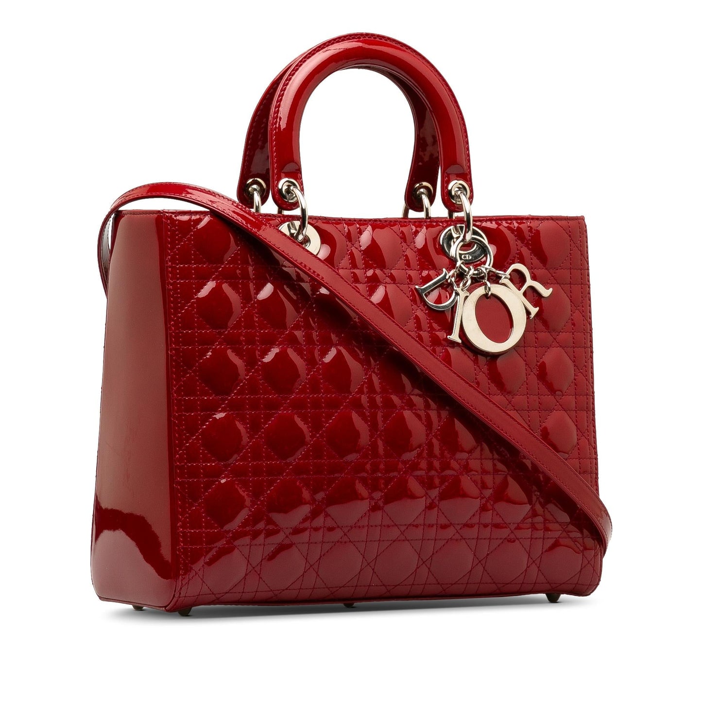 Luxury DiorLarge Cannage Patent Lady Luxury Dior(SHG-ZMJz7k)