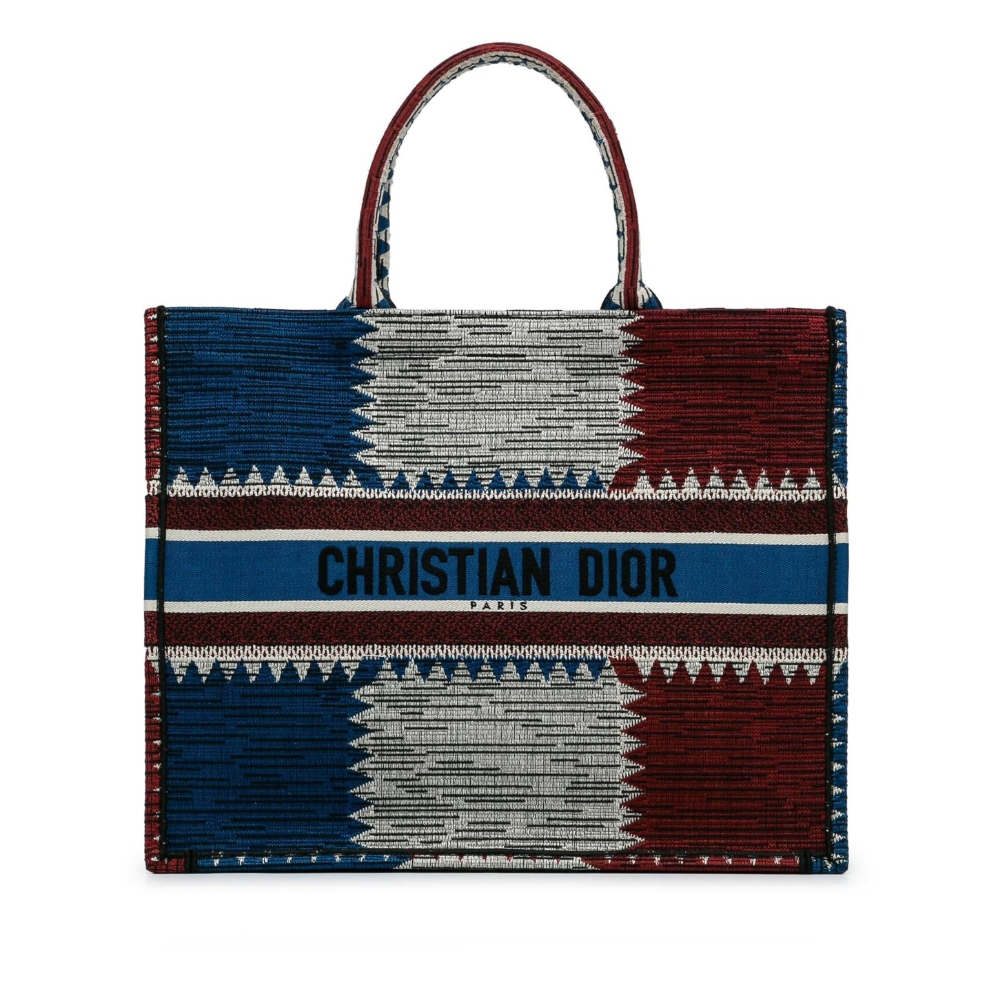 Luxury DiorLarge French Flag Book Tote (SHG-vWHMYc)