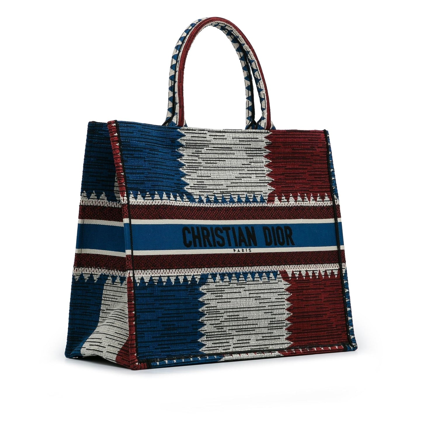 Luxury DiorLarge French Flag Book Tote (SHG-vWHMYc)