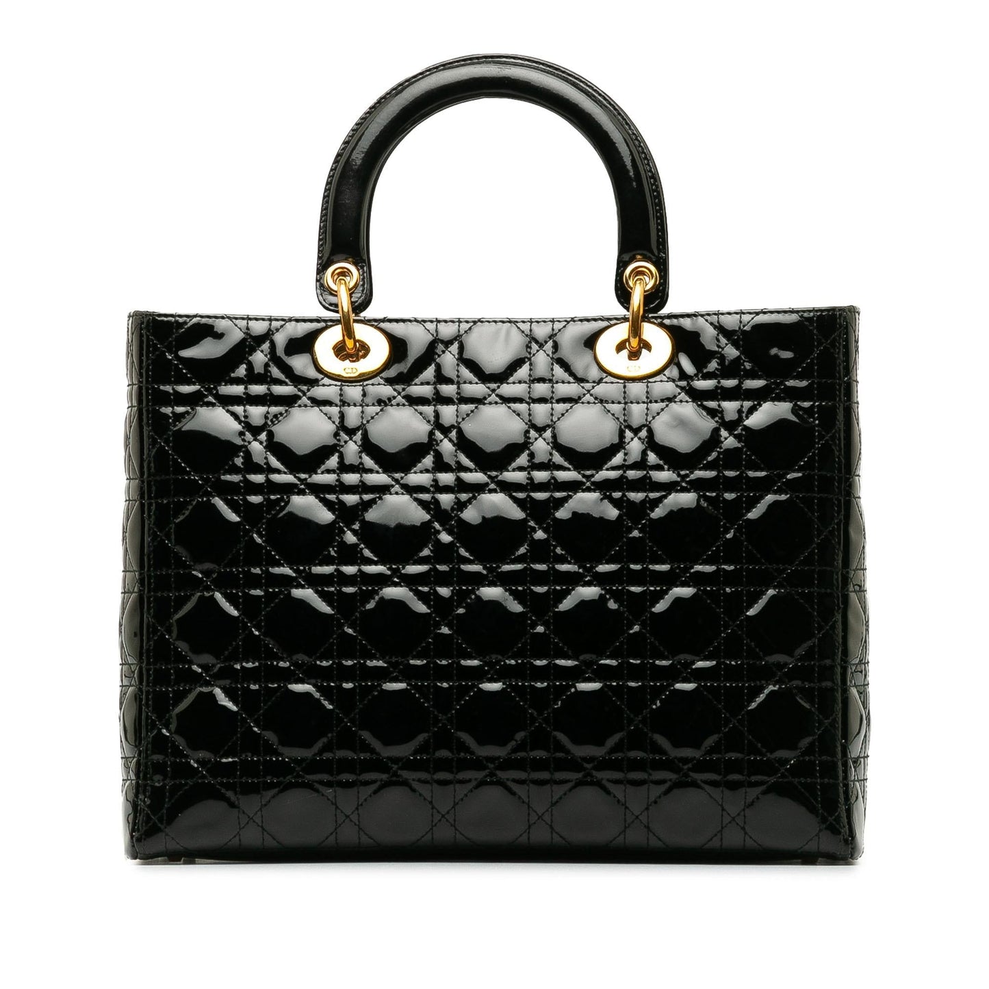 Luxury DiorLarge Patent Cannage Lady Luxury Dior(SHG-LBSYp7)