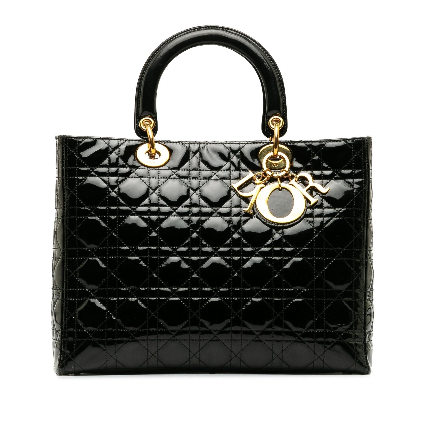 Luxury DiorLarge Patent Cannage Lady Luxury Dior(SHG-LBSYp7)