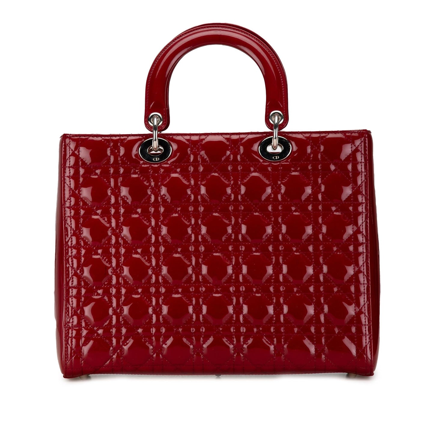 Luxury DiorLarge Patent Cannage Lady Luxury Dior(SHG-CWEdfR)
