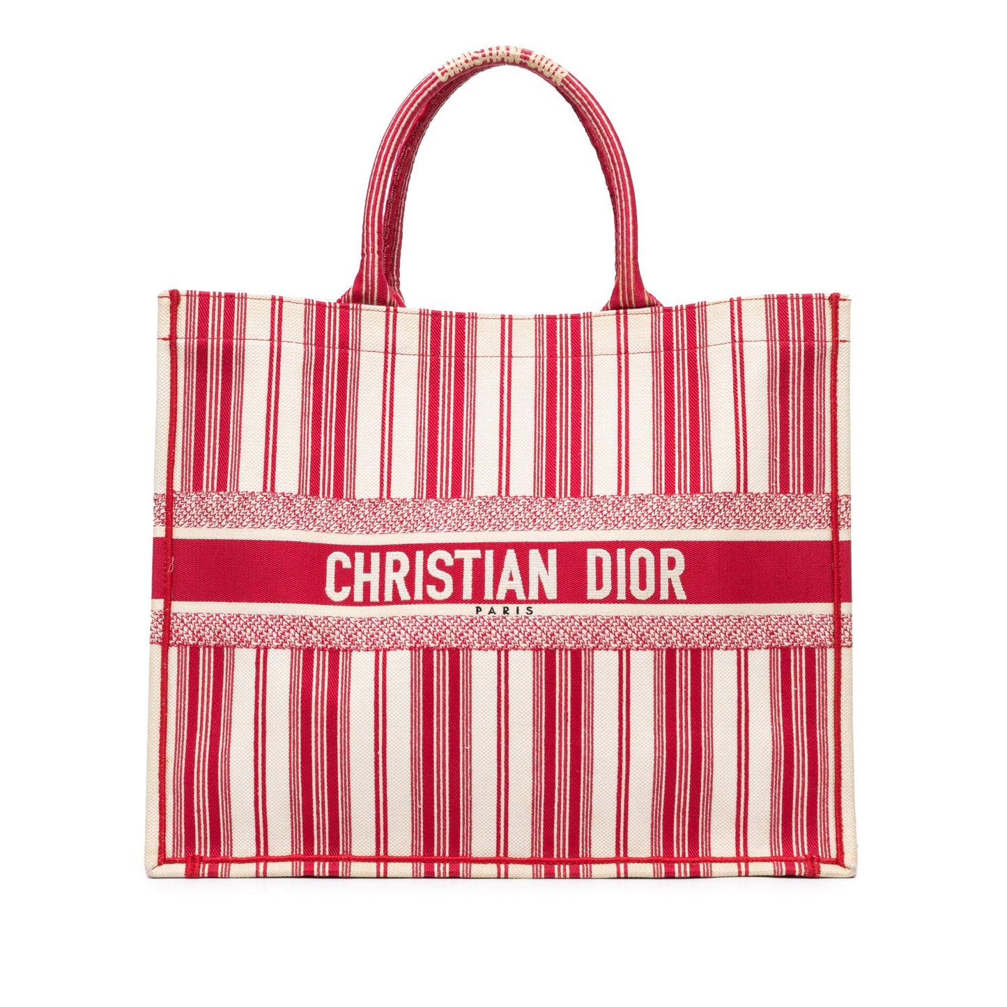 Luxury DiorLarge Striped Book Tote (SHG-eIF4St)