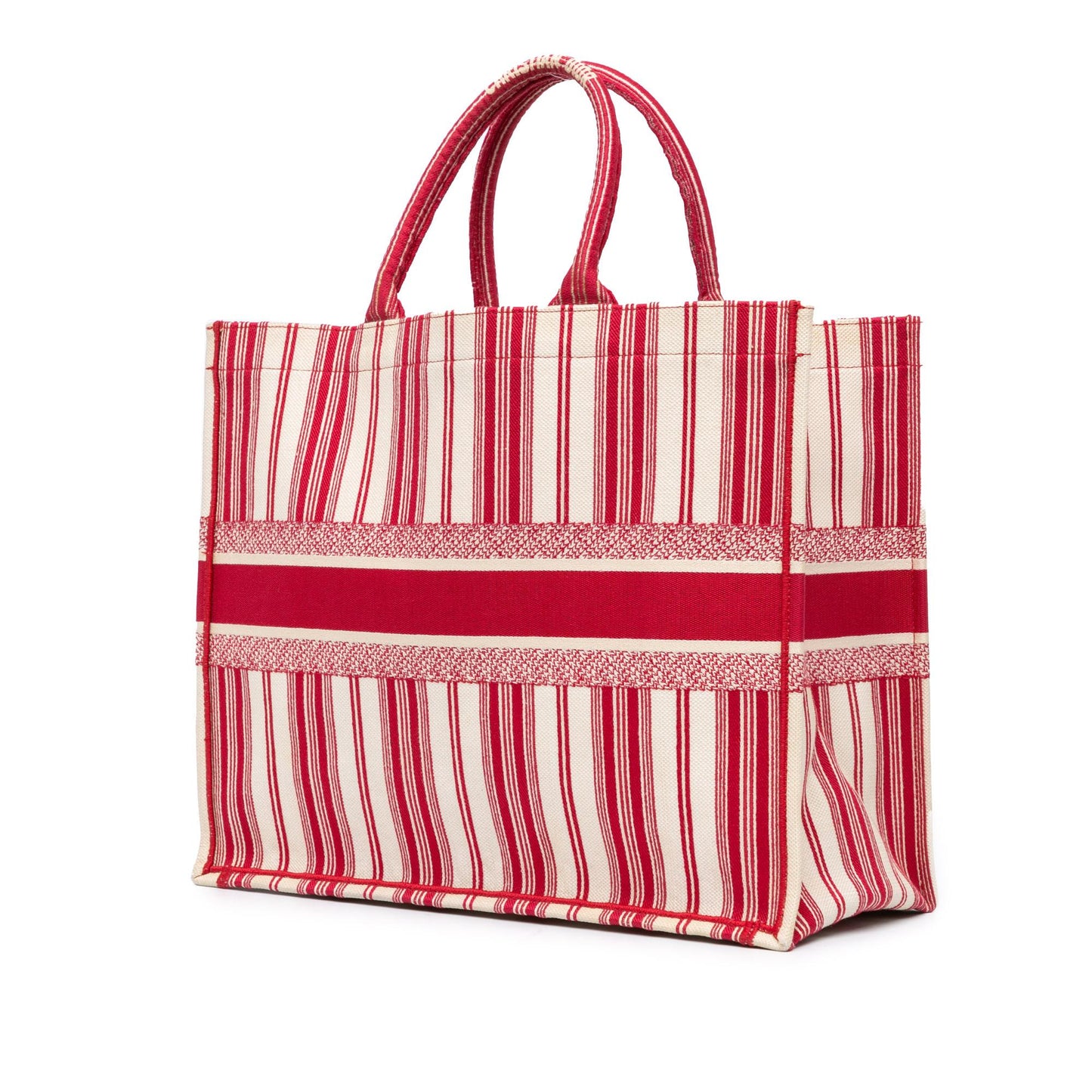 Luxury DiorLarge Striped Book Tote (SHG-eIF4St)