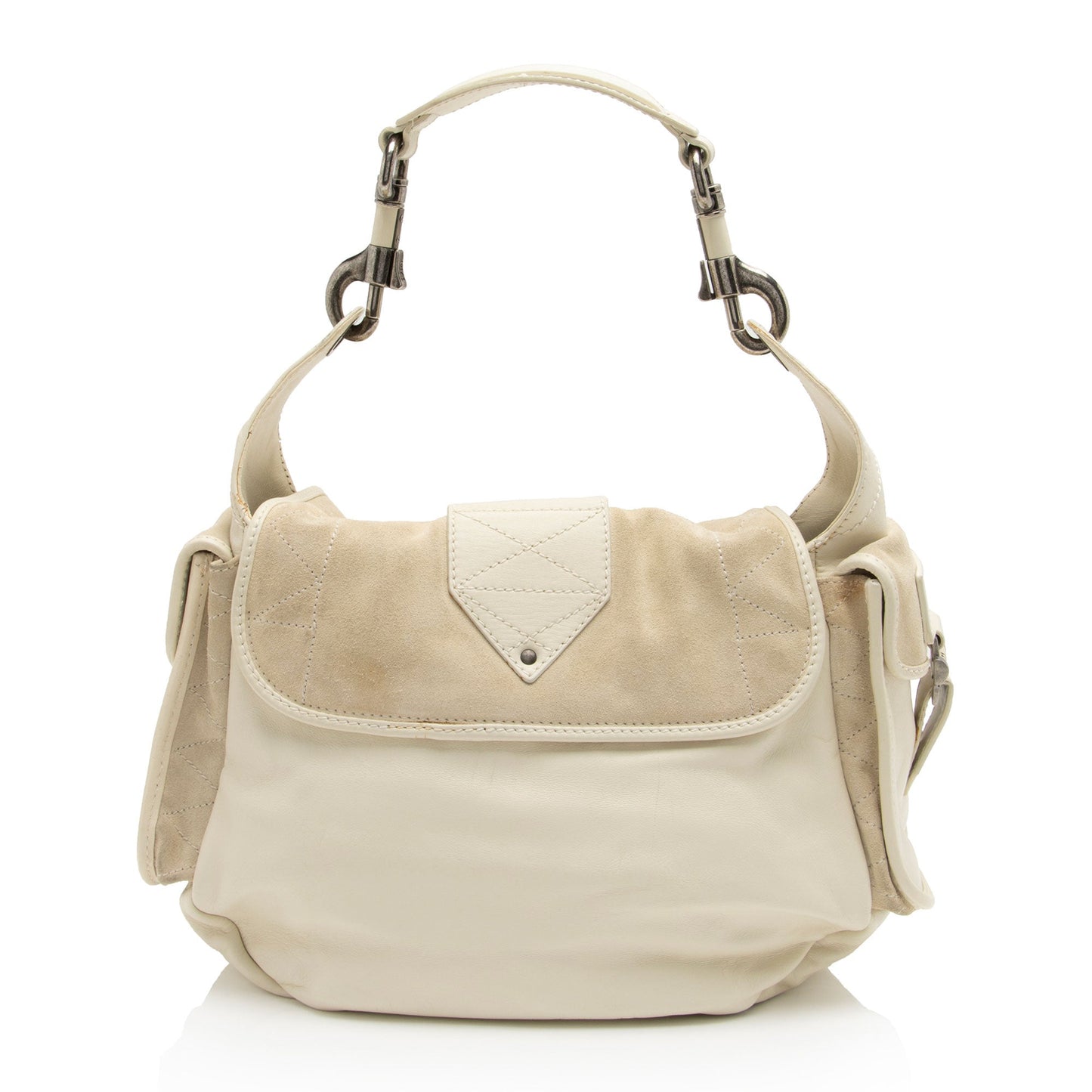 Luxury DiorLeather Suede Rebelle Shoulder Bag (SHF-E75STn)