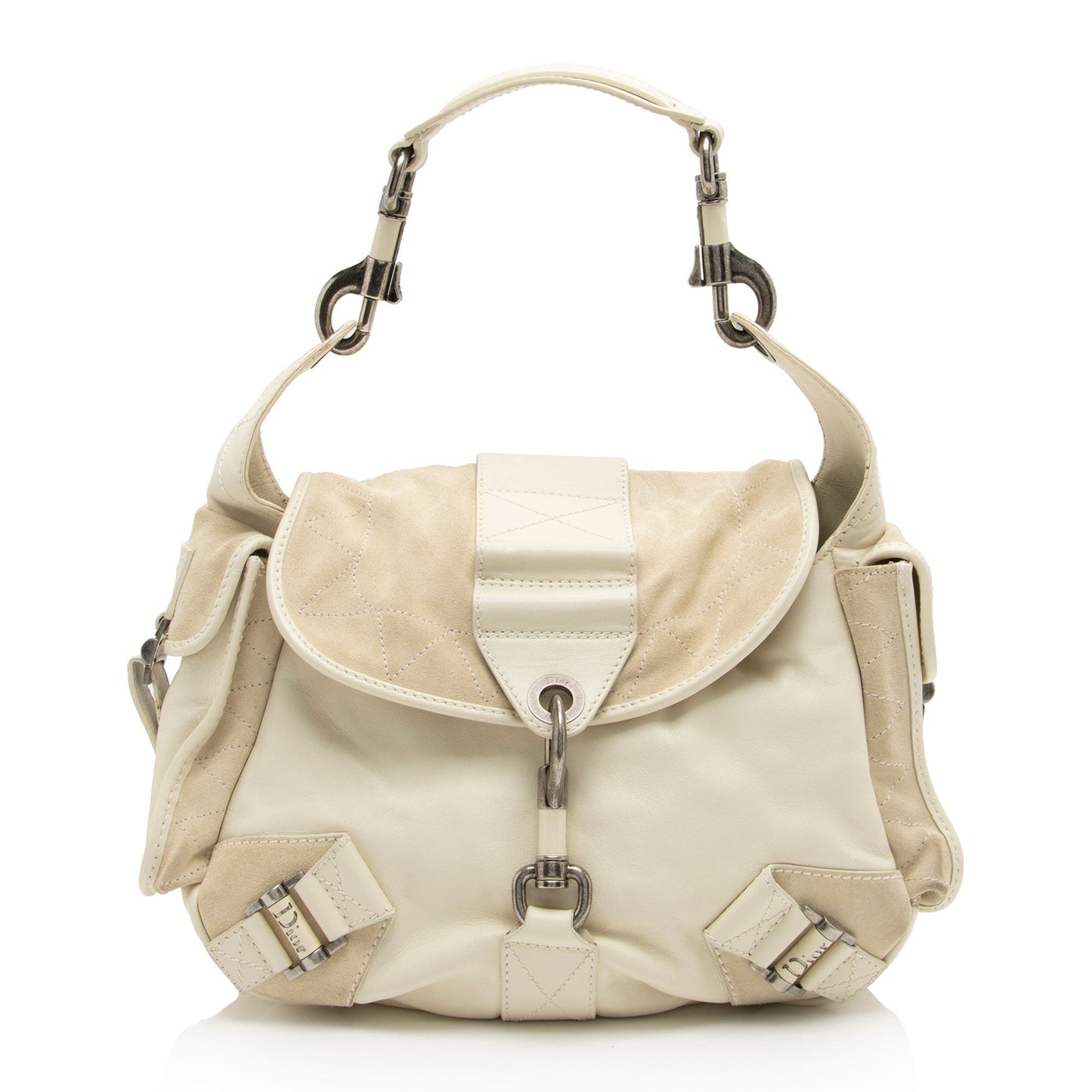 Luxury DiorLeather Suede Rebelle Shoulder Bag (SHF-E75STn)