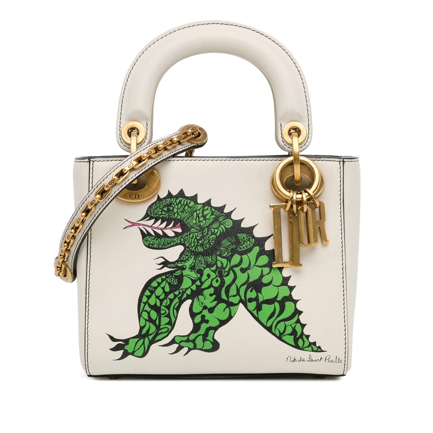 Luxury DiorLimited Edition Niki De Saint Phalle Mini Dragon Calfskin Lady Luxury Dior(SHG-C3LcwE)