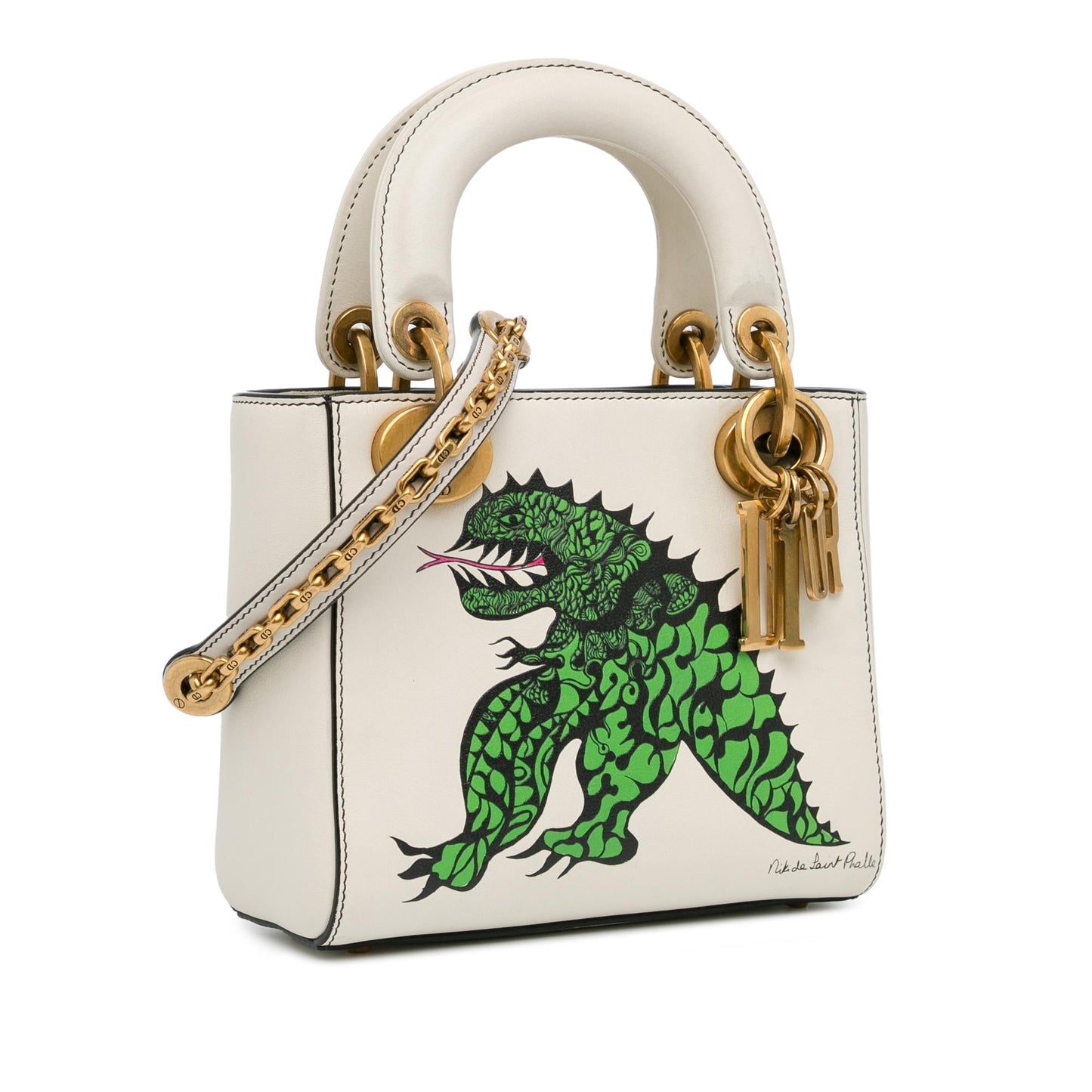 Luxury DiorLimited Edition Niki De Saint Phalle Mini Dragon Calfskin Lady Luxury Dior(SHG-C3LcwE)