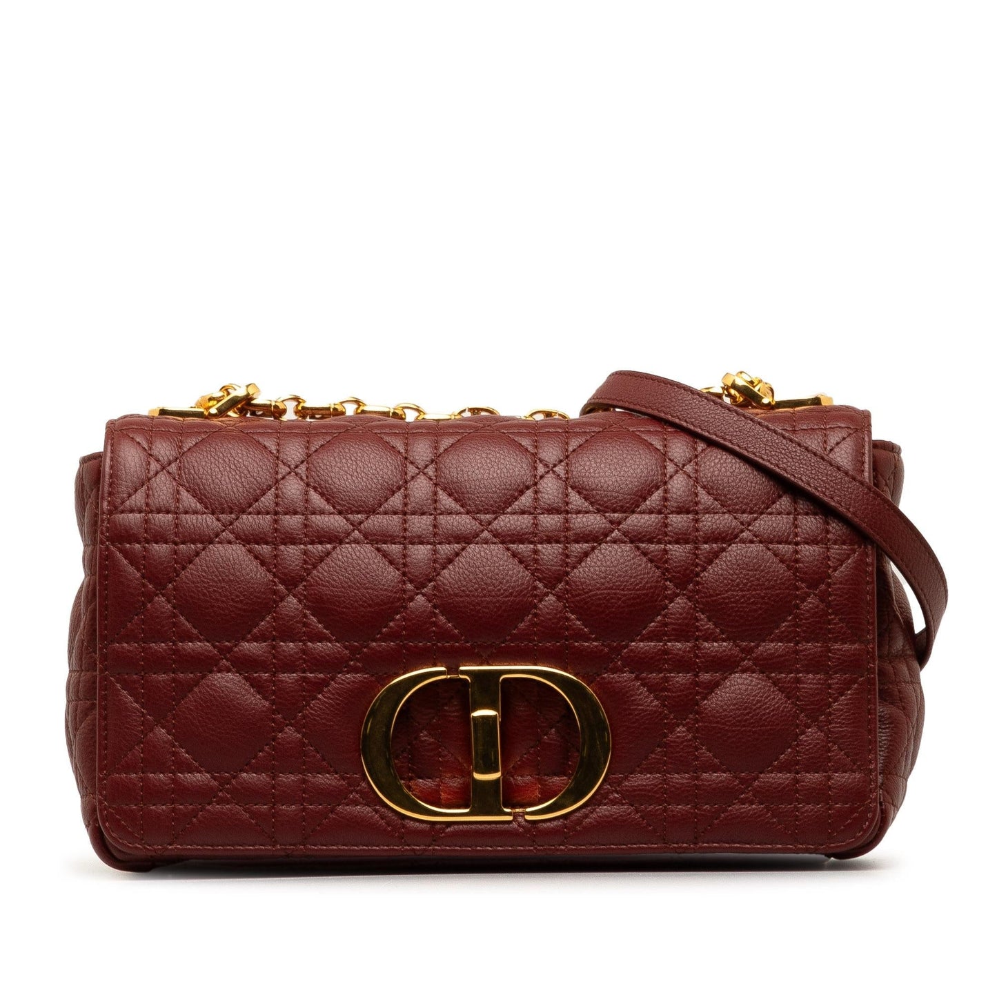 Luxury DiorMedium Calfskin Cannage Caro Bag (SHG-4S2H6Q)
