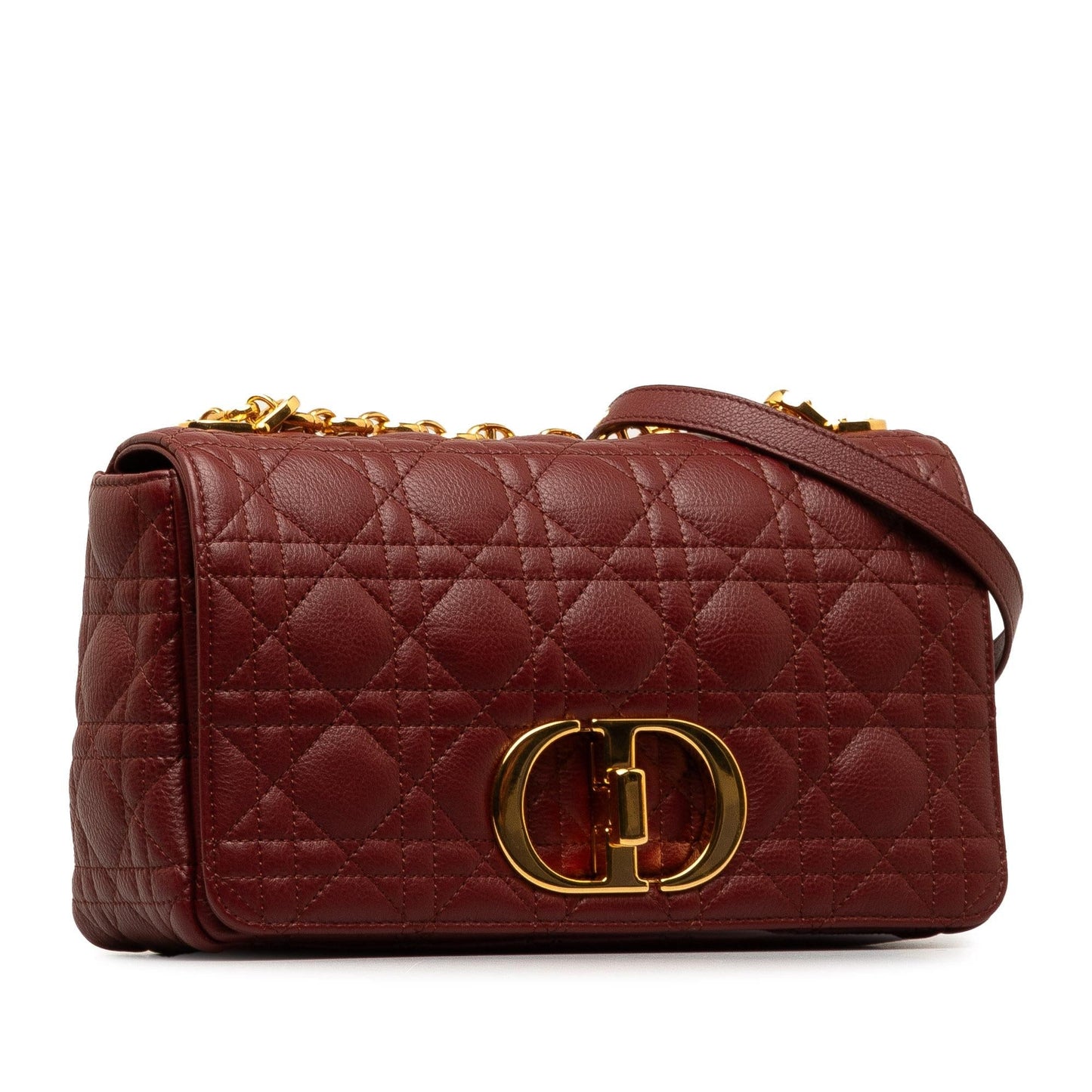 Luxury DiorMedium Calfskin Cannage Caro Bag (SHG-4S2H6Q)