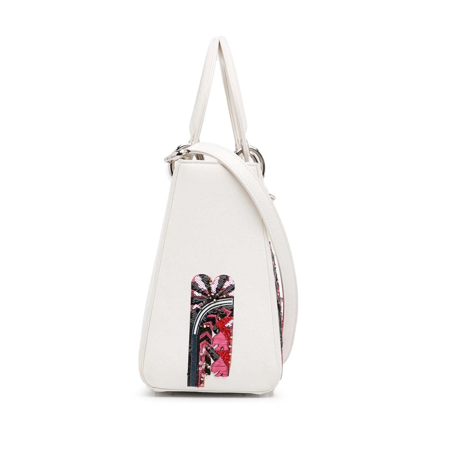 Luxury DiorMedium Calfskin Sequin Embellished Lady Luxury Dior(SHG-T5mrS0)